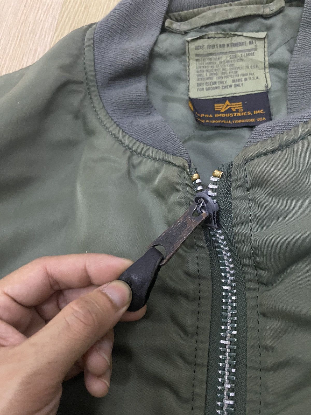Alpha Industries Vintage 80’s Alpha Industries MA-1 flight jacket Size US XL / EU 56 / 4 - 6 Thumbnail