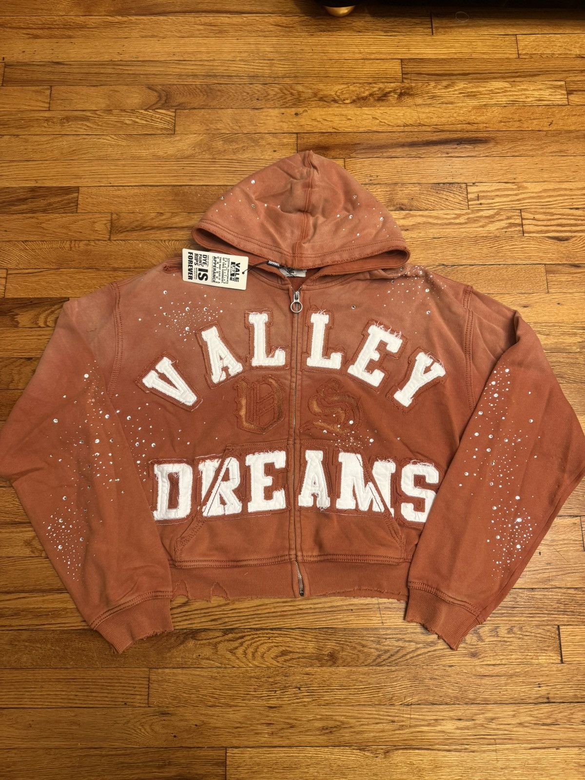 Vale Vale Valley Dreams Orange Classico Zip Up Hoodie Size Medium Size US M / EU 48-50 / 2 - 1 Thumbnail