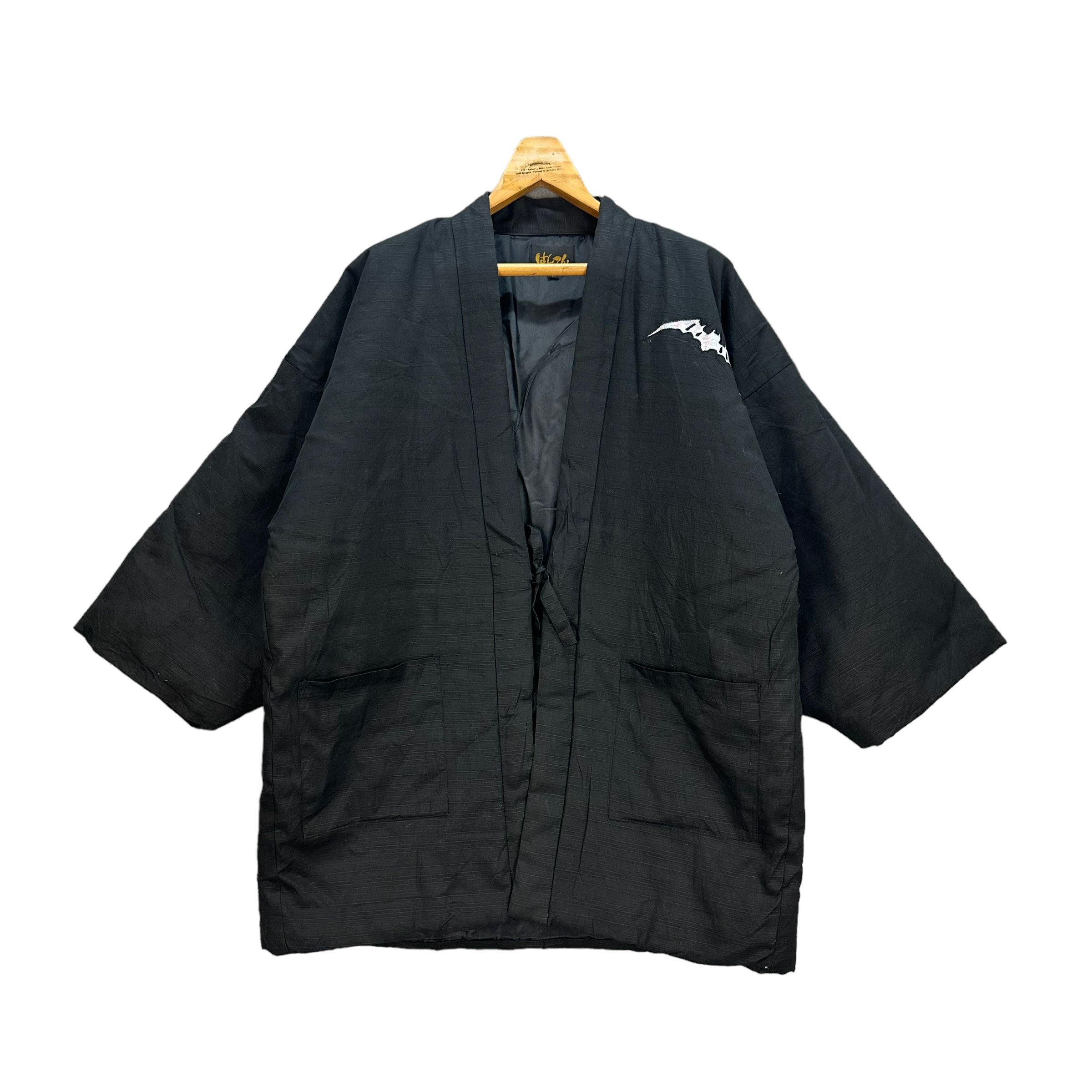Japanese Brand MOON BAT EMBROIDERY ON BACK KIMONO JAPAN #7814-178 Size US L / EU 52-54 / 3 - 3 Thumbnail