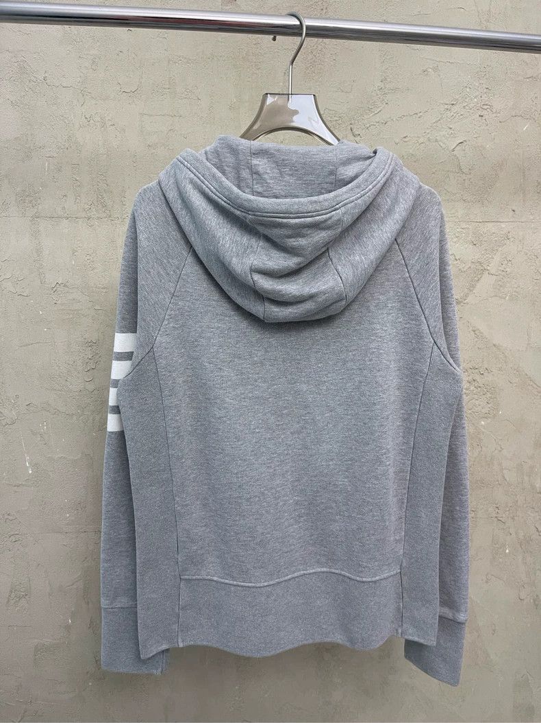Thom Browne Thom browne Gray four-striped zipper jacket 2504-Nextarrow Size US S / EU 44-46 / 1 - 3 Thumbnail