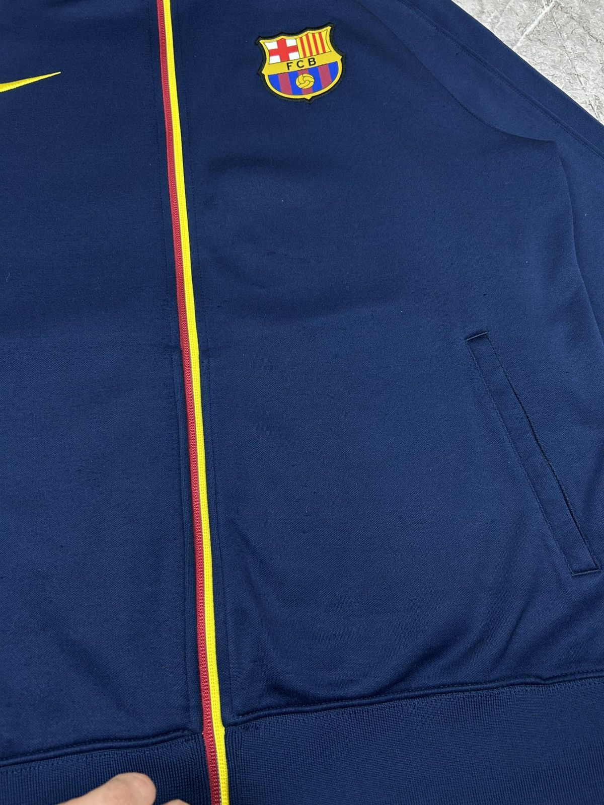 Nike Nike F.C. Barcelona Football Track Top Soccer Jacket Rare Size US L / EU 52-54 / 3 - 4 Thumbnail