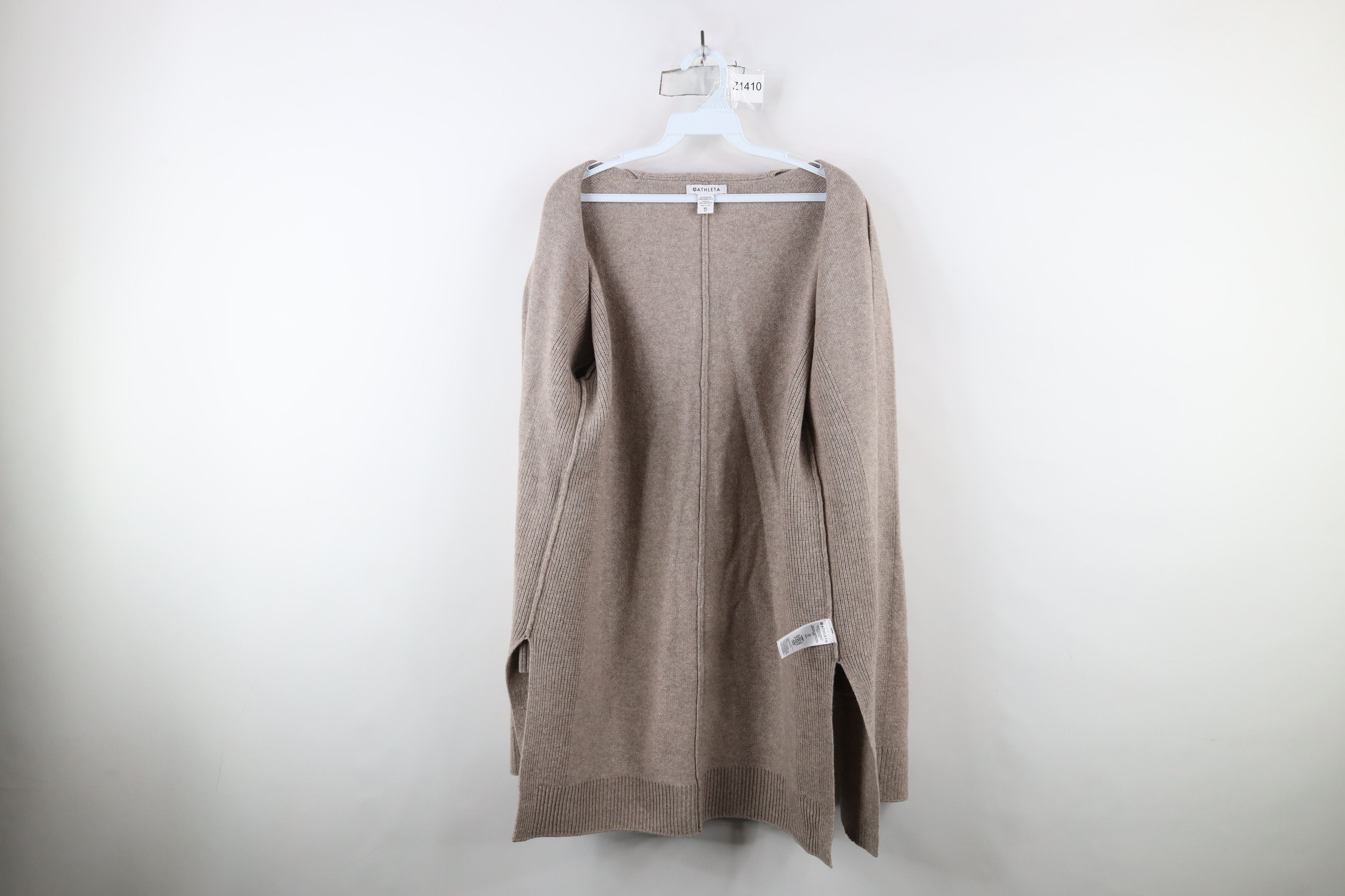 Athleta × Vintage Athleta Wool Cashmere Knit Wrap Open Front Cardigan Sweater Size XS / US 0-2 / IT 36-38 - 6 Thumbnail