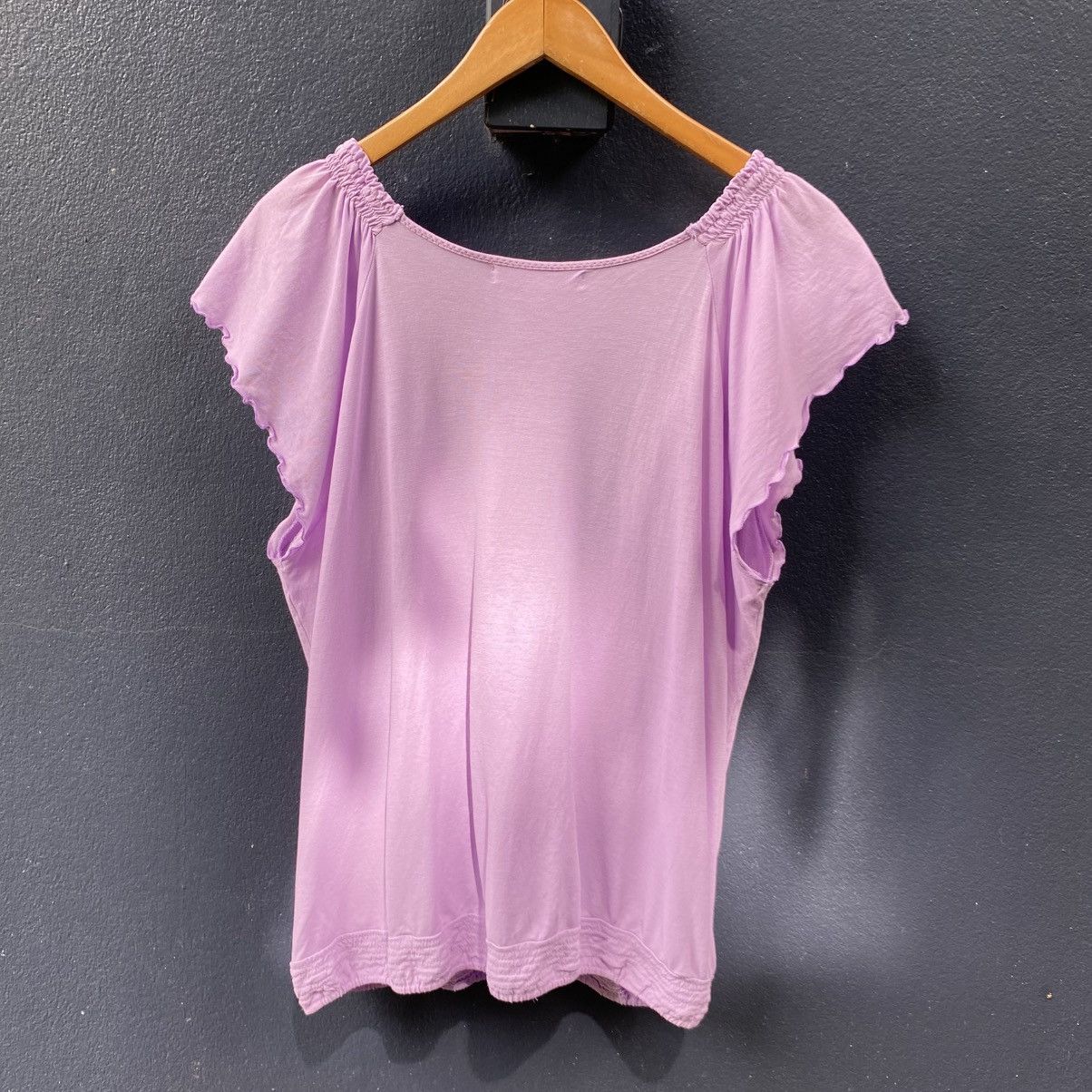 Tsumori Chisato Tsumori Chisato Lilac Draped V-Neck Top Size XS / US 0-2 / IT 36-38 - 4 Thumbnail