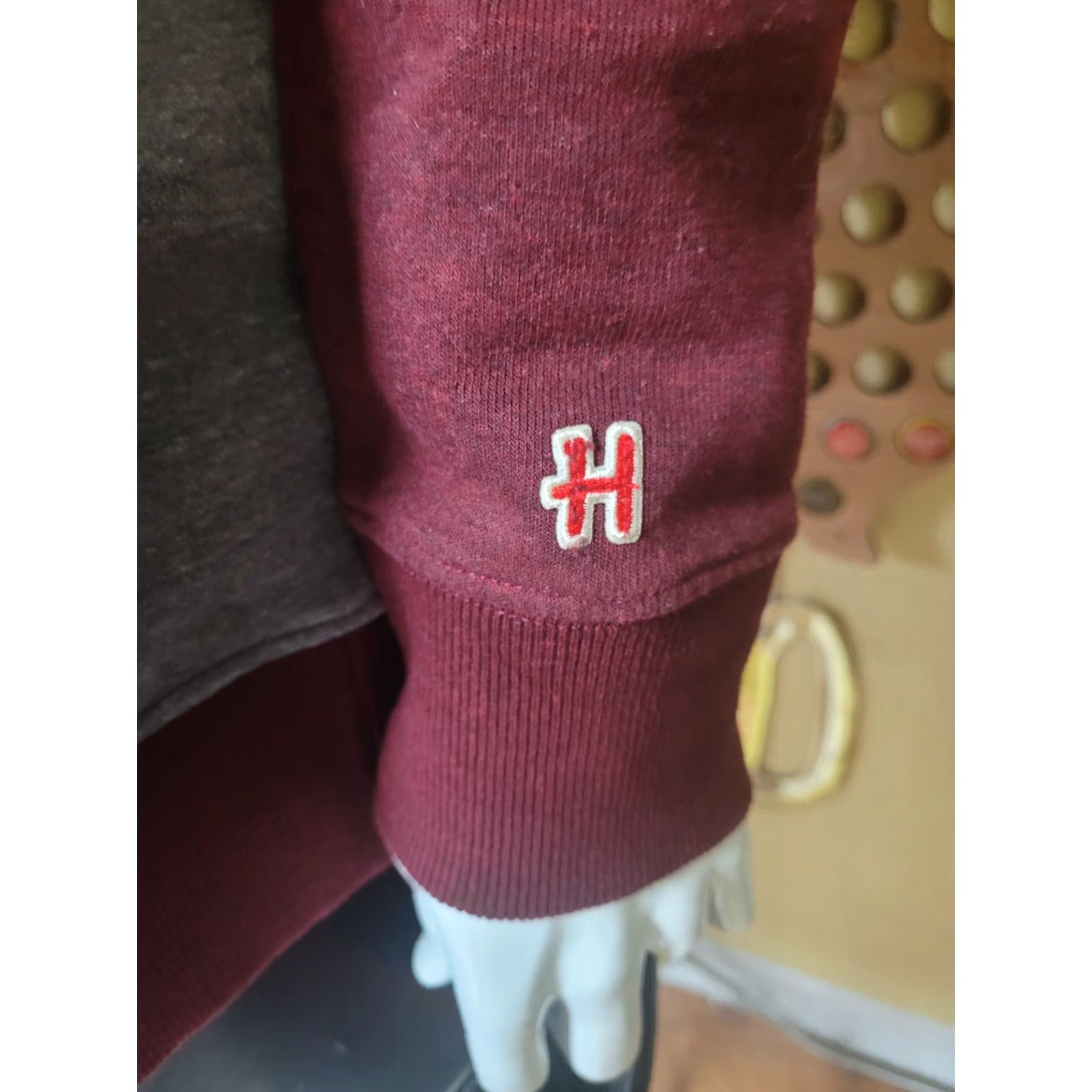 J Brand HOMAGE Sweater Pullover 1/4 Zip Red Maroon Long Sleeve Knits Men L Vintage 90s Retro Shirt? Size US L / EU 52-54 / 3 - 2 Thumbnail