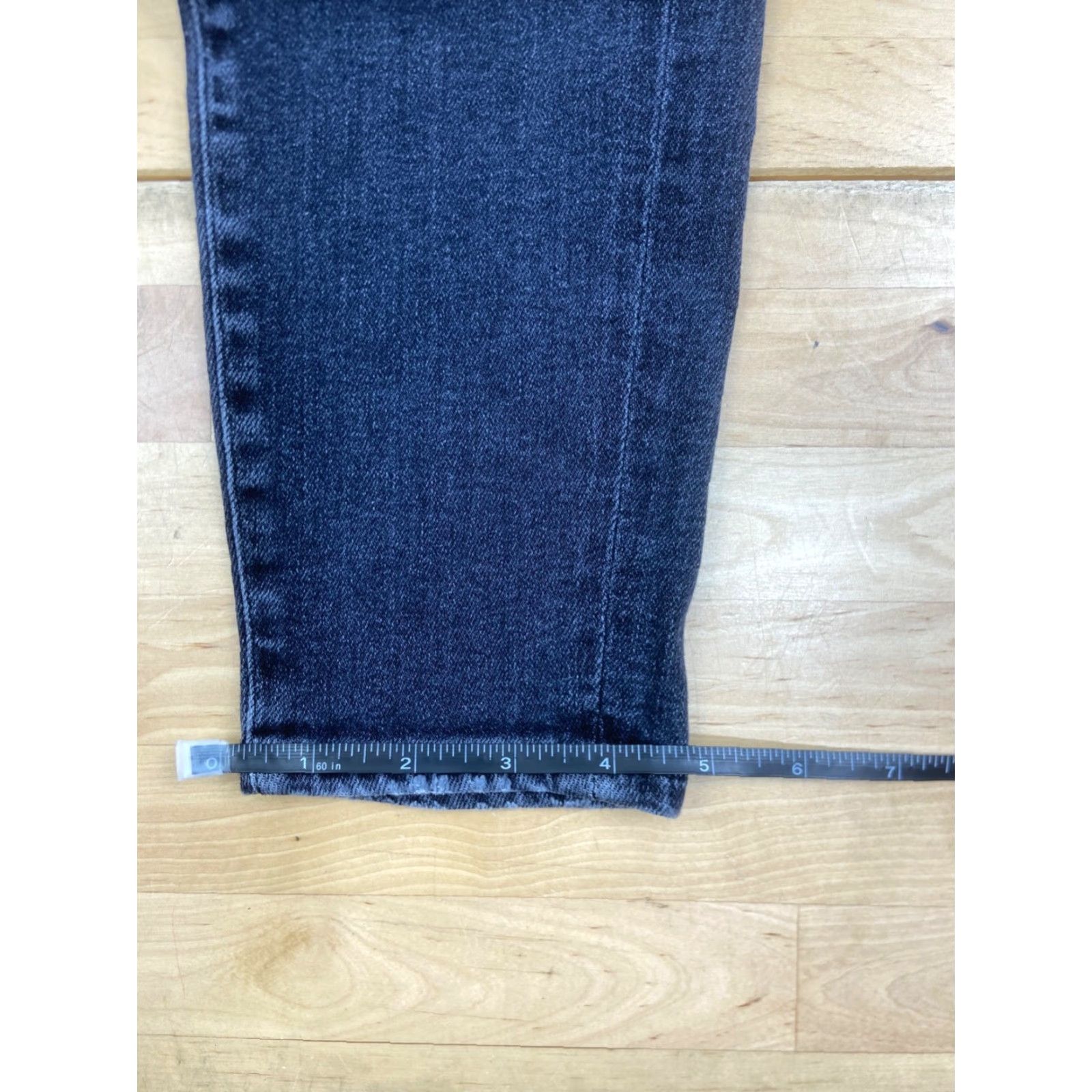 7 For All Mankind VINTAGE 7 For All Mankind Josefina Jeans Womens Slim Skinny Black 25 Denim Dark Casual Size 42" / US 20 - 7 Thumbnail