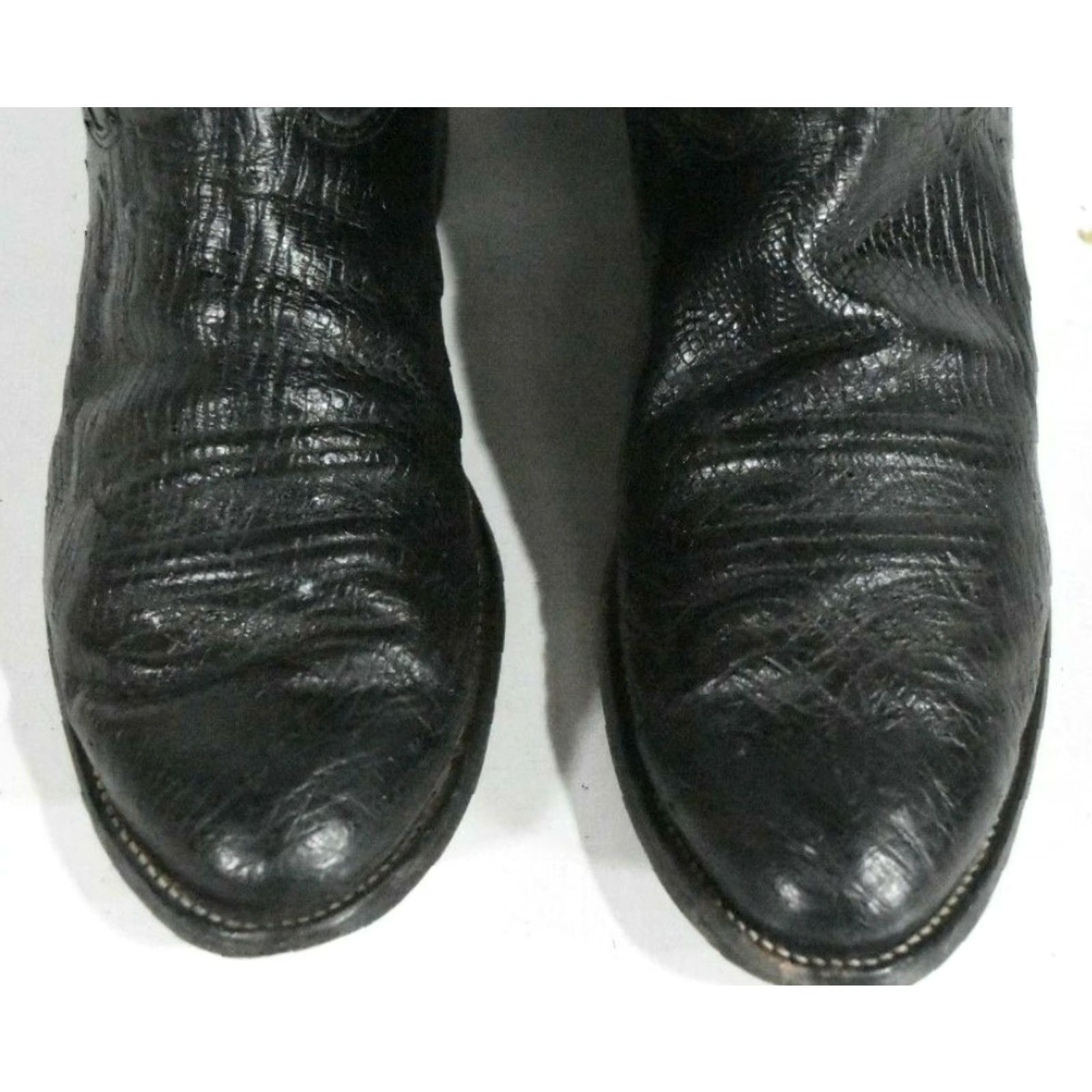 Vintage VINTAGE Nocona Boots Mens 8.5 D Ostrich Round Toe Western Classic Cowboy Boots Size US 9 / EU 42 - 2 Thumbnail