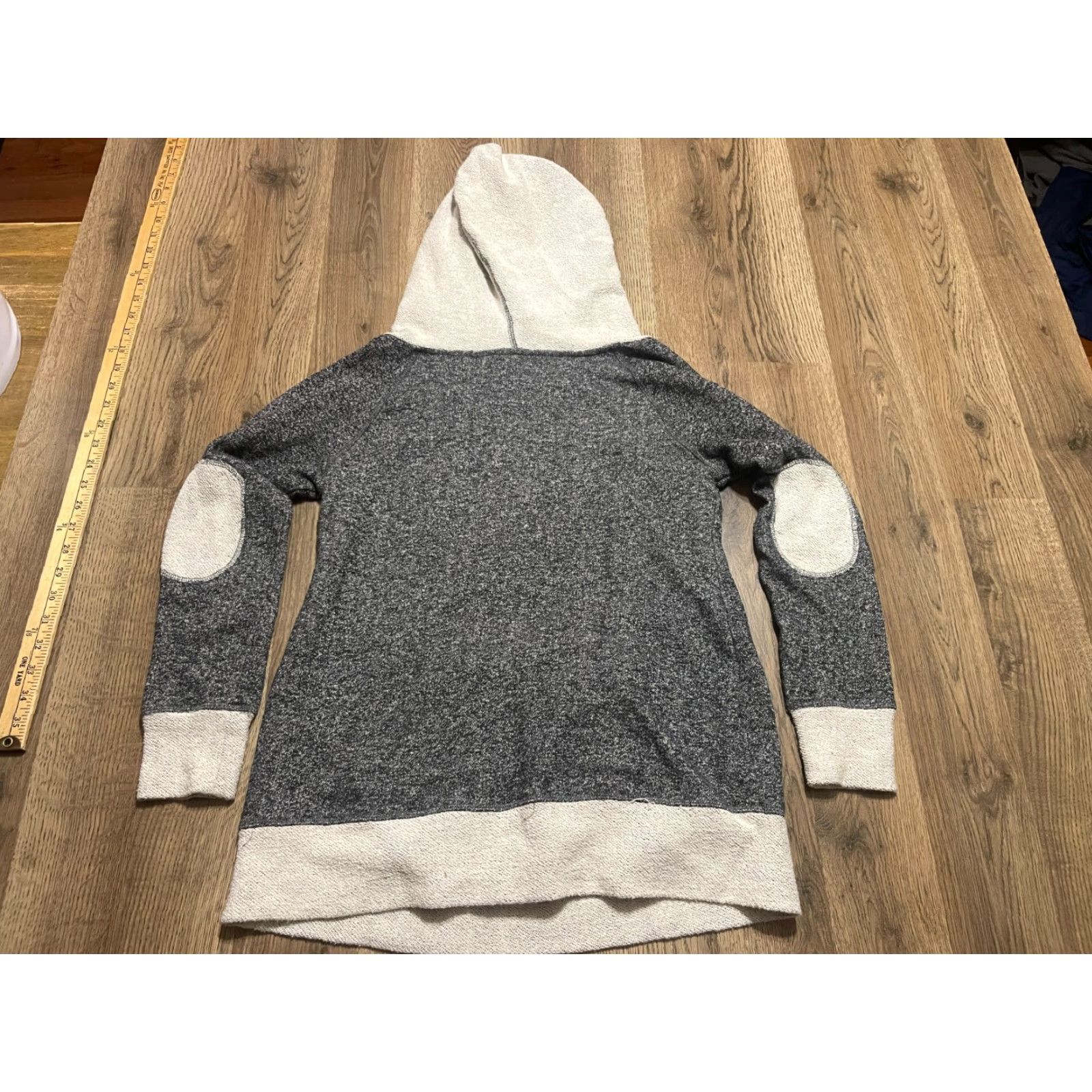 Vintage MOMO Hoodie Women's Maternity Small Gray Black Pullover Long Sleeve Size S / US 4 / IT 40 - 2 Thumbnail