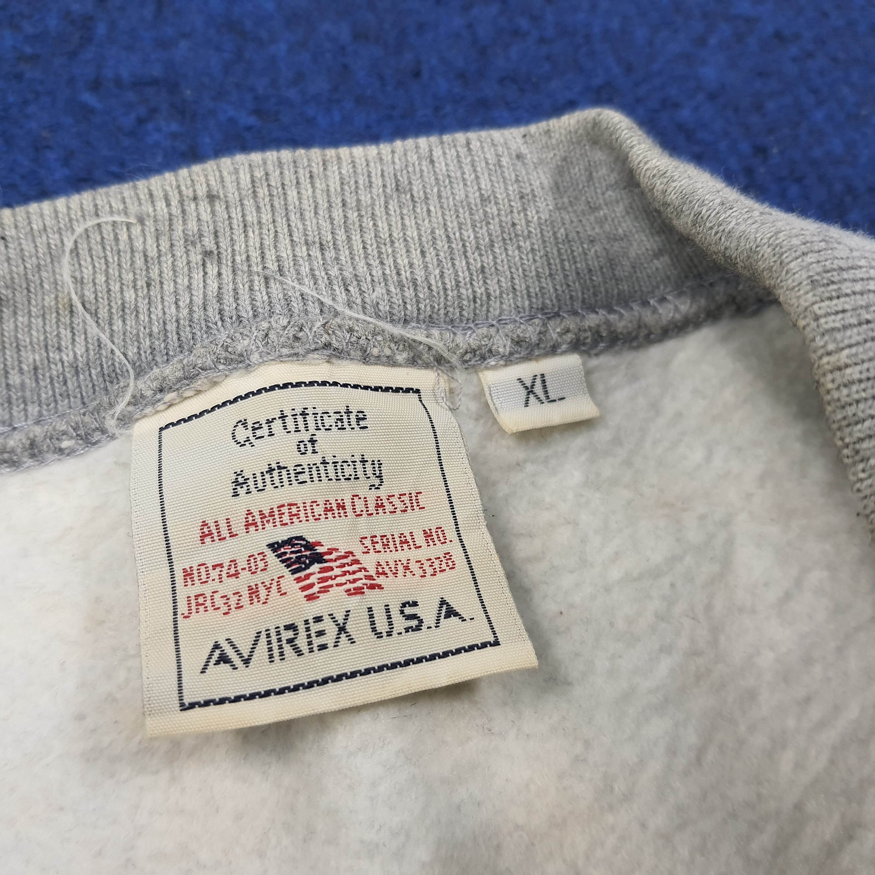 Avirex × Vintage Vintage Avirex U.S.A Spell Out Sweatshirt C222N26 Size US L / EU 52-54 / 3 - 4 Thumbnail