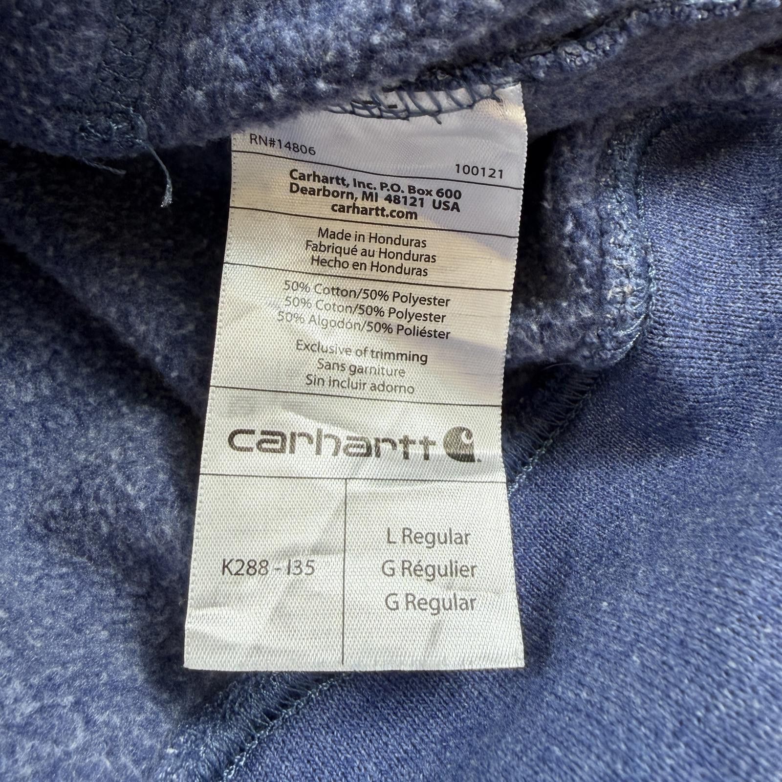 Carhartt Carhartt K288 Midweight Hoodie Men L Blue Original Fit Work Size US L / EU 52-54 / 3 - 3 Thumbnail