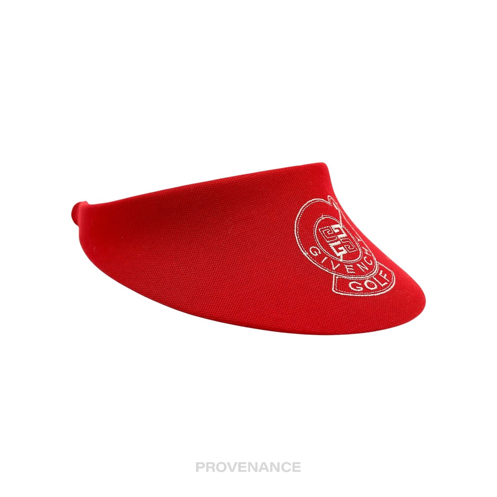 Givenchy 🔴 Givenchy Golf Logo Embroidered Visor - Red Size ONE SIZE - 3 Thumbnail
