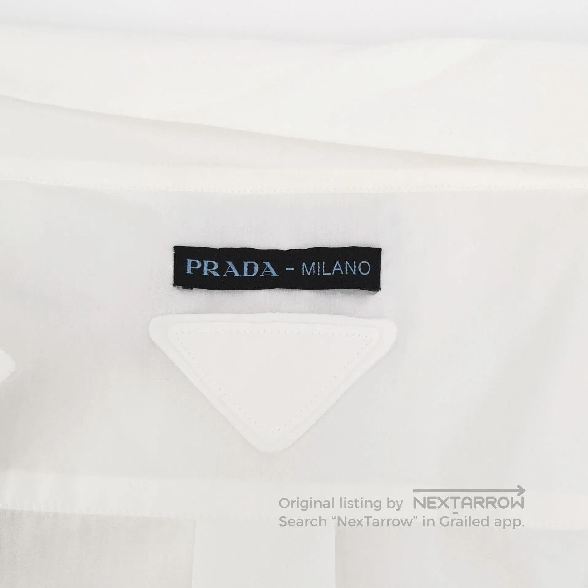 Prada Prada White Cotton Waist Dress . Size S / US 4 / IT 40 - 4 Thumbnail