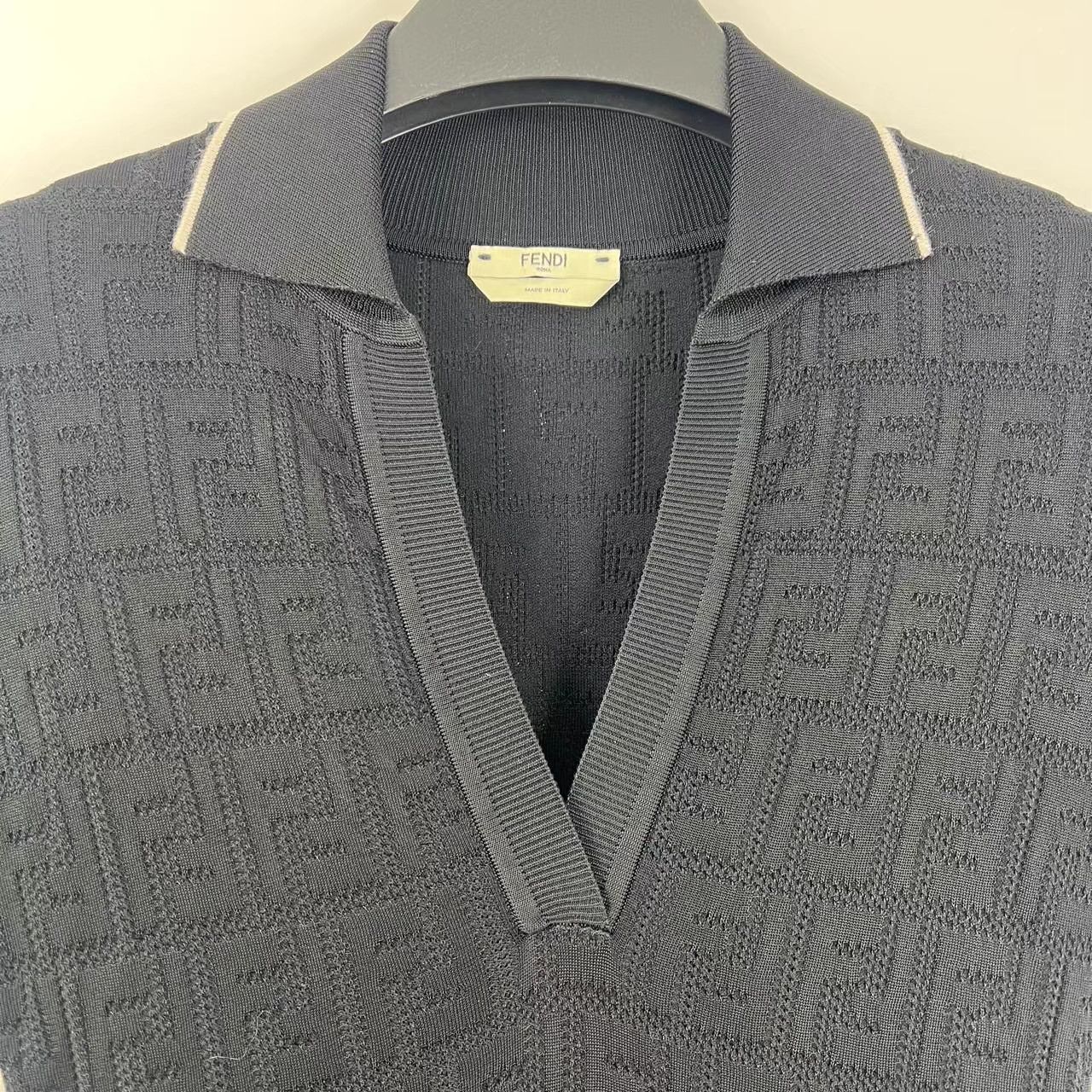 Fendi Fendi Black FF All-Over Print Cutout Knit Dress K12 Size XS / US 0-2 / IT 36-38 - 6 Thumbnail