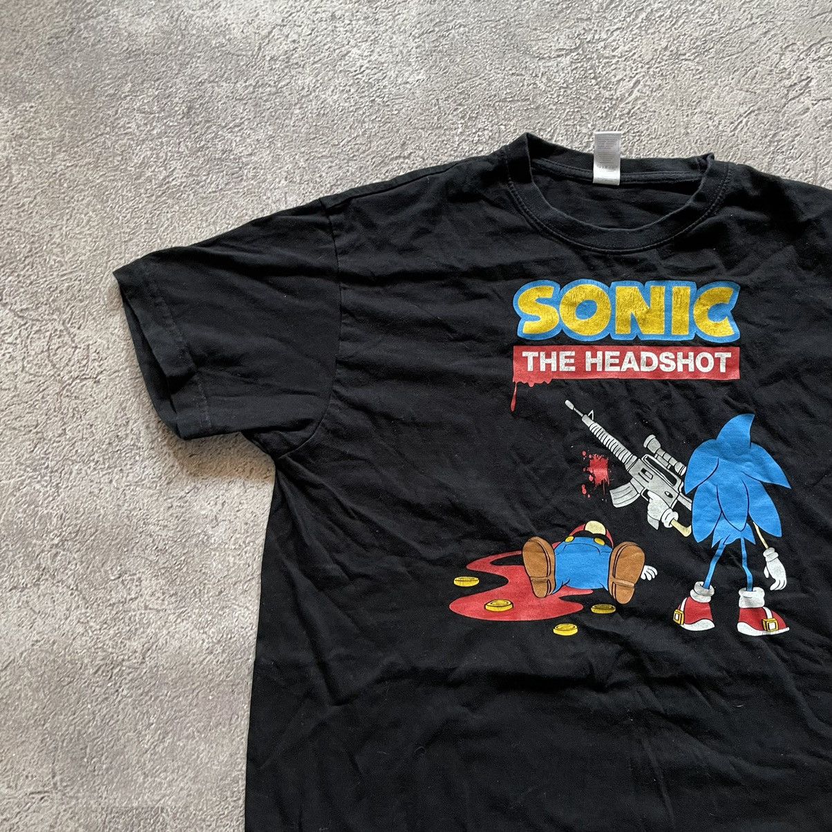 Vintage Vintage 90s Sonic The Hedgehog Graphic Tee Skate Humor M Size US M / EU 48-50 / 2 - 4 Thumbnail