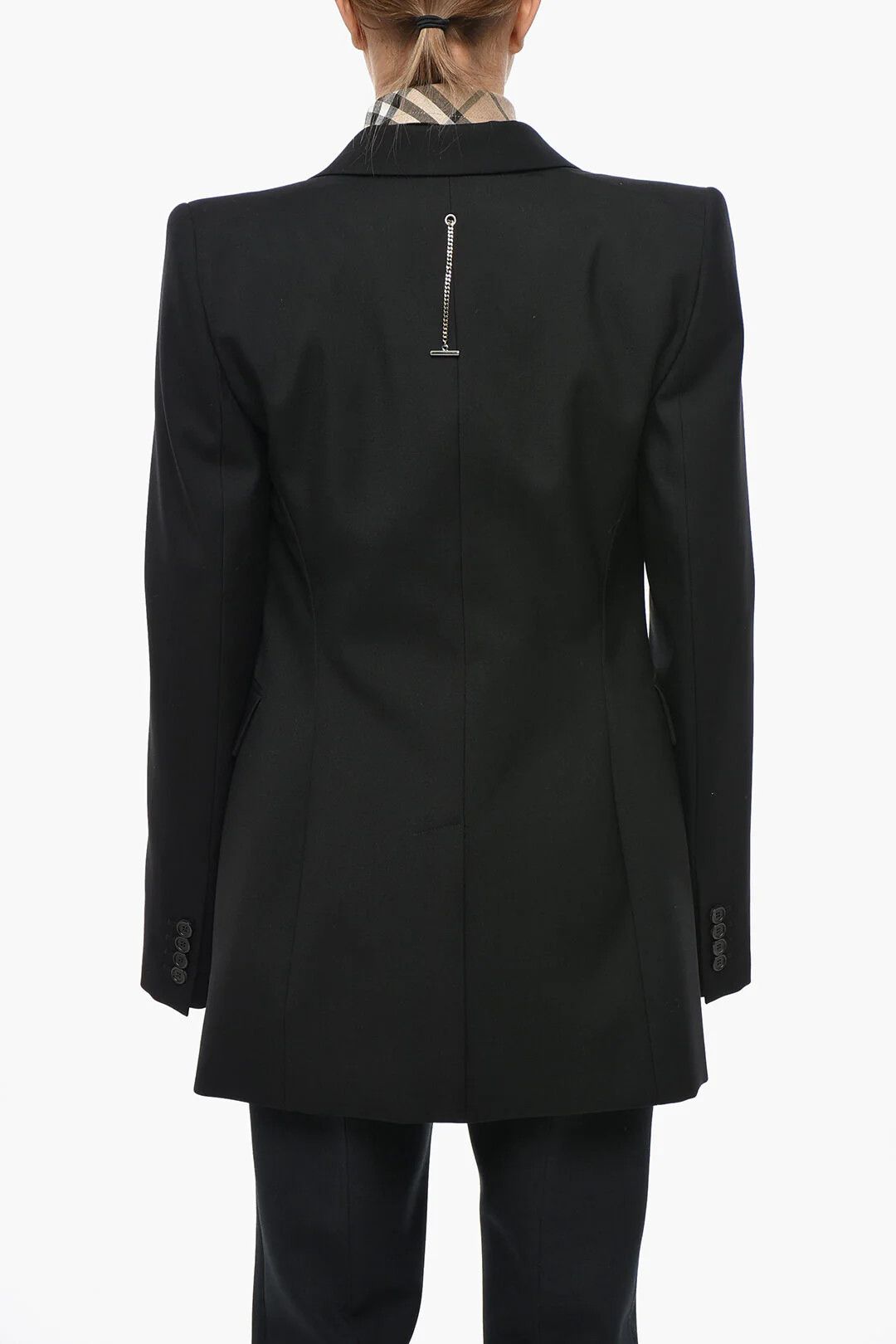 Alexander McQueen og1mm0426 Oversized Wool Blazer in Black Size M / US 6-8 / IT 42-44 - 3 Thumbnail