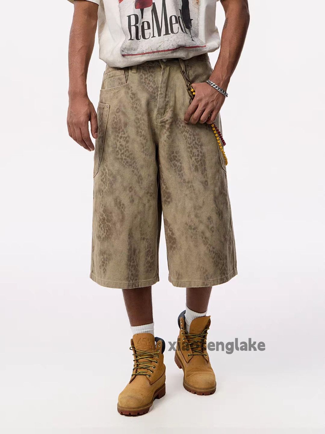 Designer × Japanese Brand × Vintage Utility punk hiphop yuppie snake pattern graphic shorts Size US 33 - 3 Thumbnail