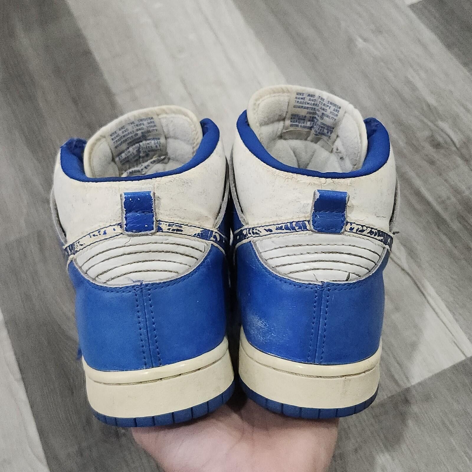 Nike Vintage 1999 Nike Dunk High Kentucky Blue White Mens 10 Size US 10 / EU 43 - 5 Thumbnail