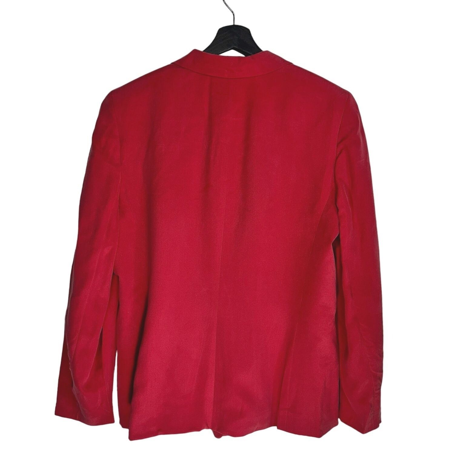 Vintage Chaus Pink Silk Blazer Size 12 Single-Button Closure Long Sl Size XL / US 12-14 / IT 48-50 - 3 Thumbnail