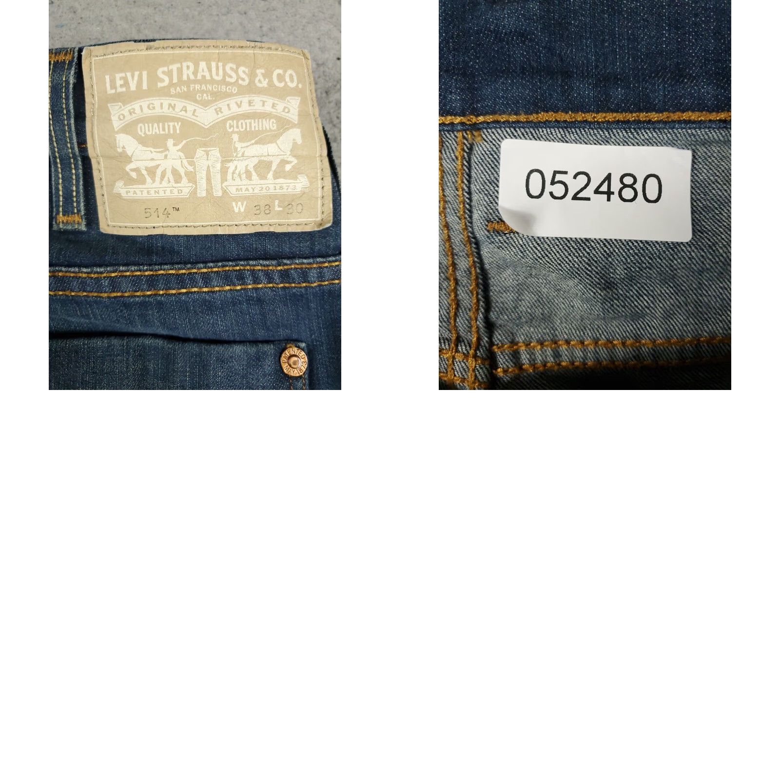Levi's Levis Mens Straight Leg Jeans Blue 38x30 Extra Large XL Casual Denim Pants Size US 38 / EU 54 - 8 Thumbnail