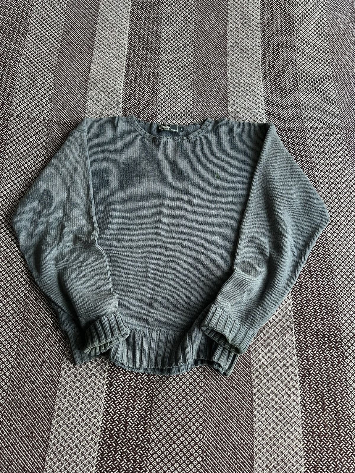Polo Ralph Lauren Vintage Polo Ralph Lauren Faded Heavy Sweater Streetwear L Size US L / EU 52-54 / 3 - 6 Thumbnail