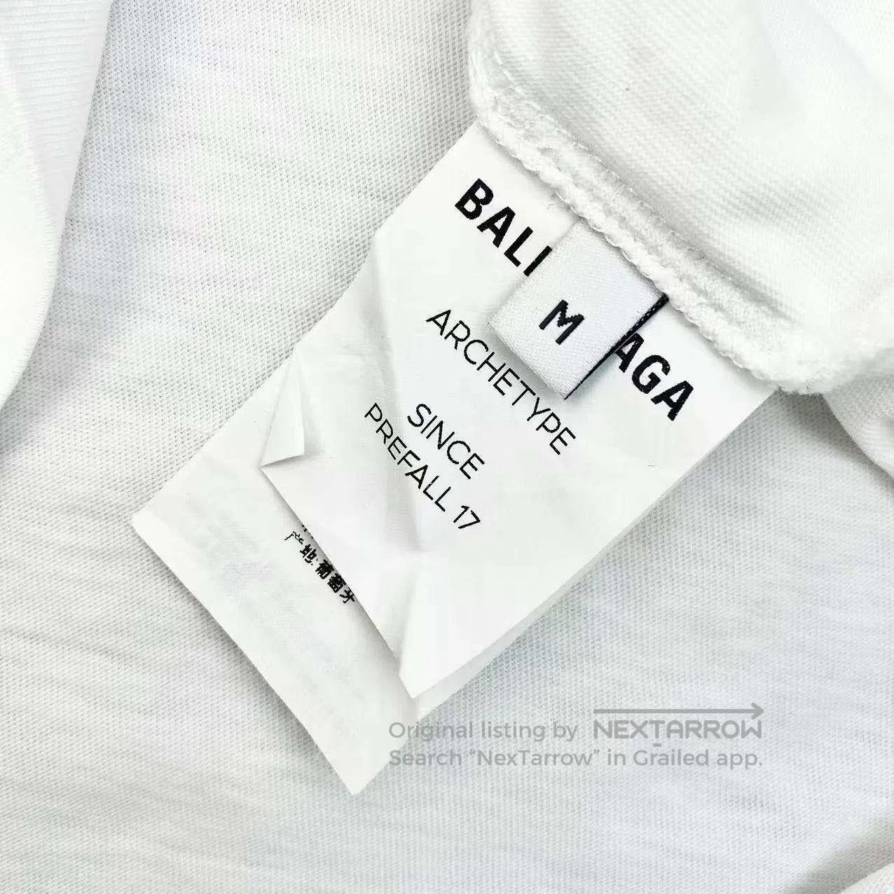 Balenciaga Balenciaga Letter logo crew neck short sleeves| Size M / US 6-8 / IT 42-44 - 4 Thumbnail