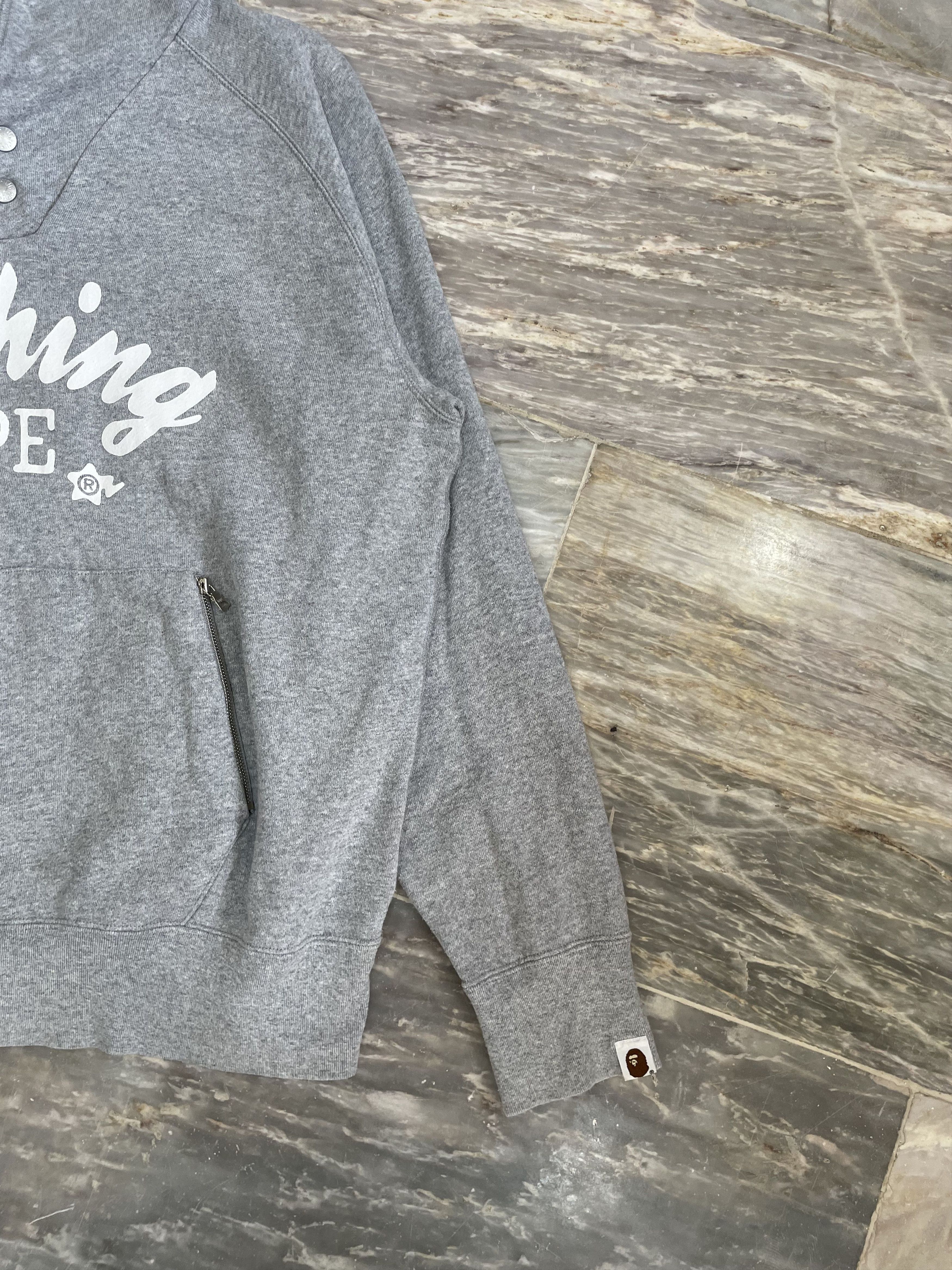 Bape × Nigo OG Bape Classic Bapesta Cursive Spellout Pullover Size US M / EU 48-50 / 2 - 5 Thumbnail
