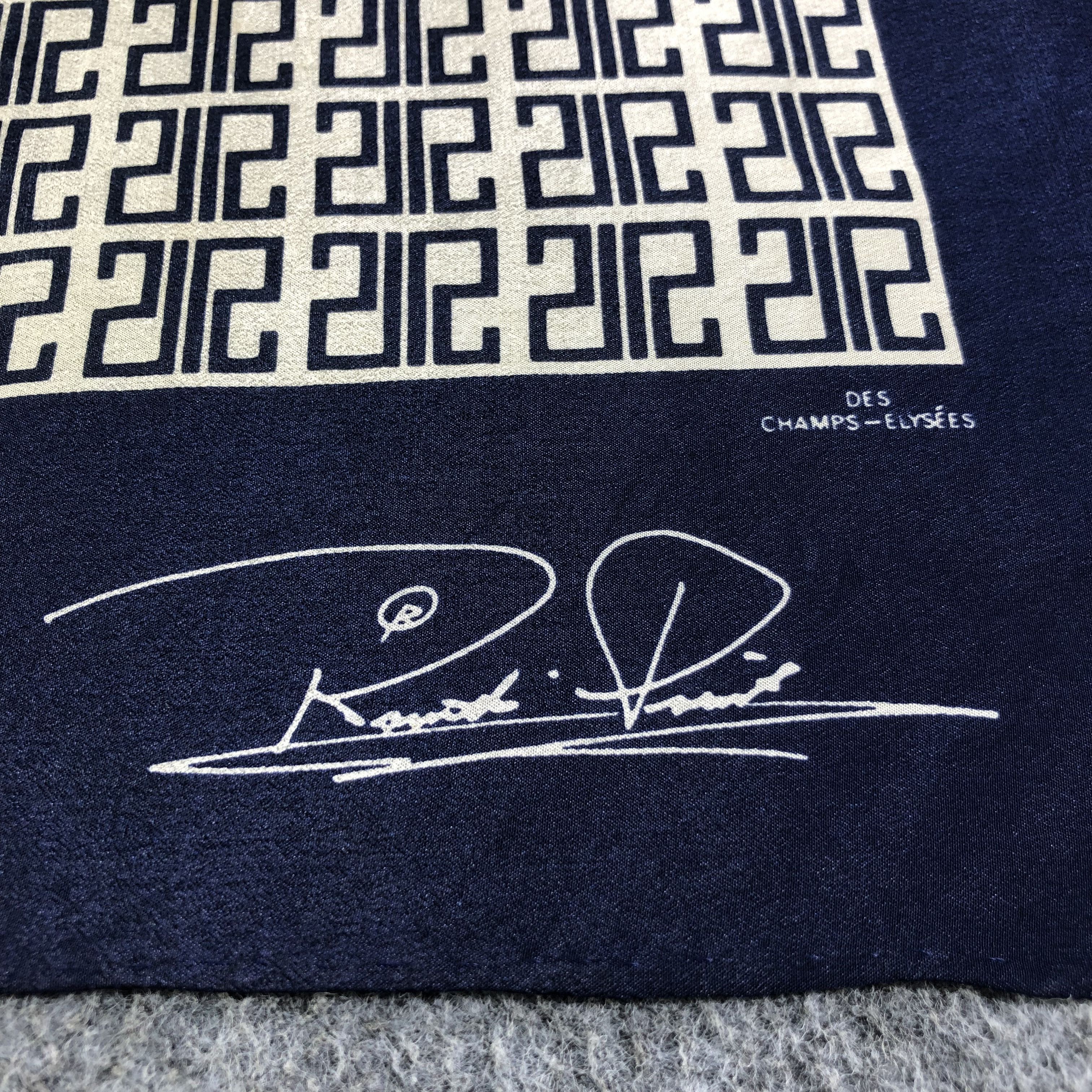 Vintage Vintage Des Champs Elysees Monogram Silk Scarf M681 Size ONE SIZE - 3 Thumbnail