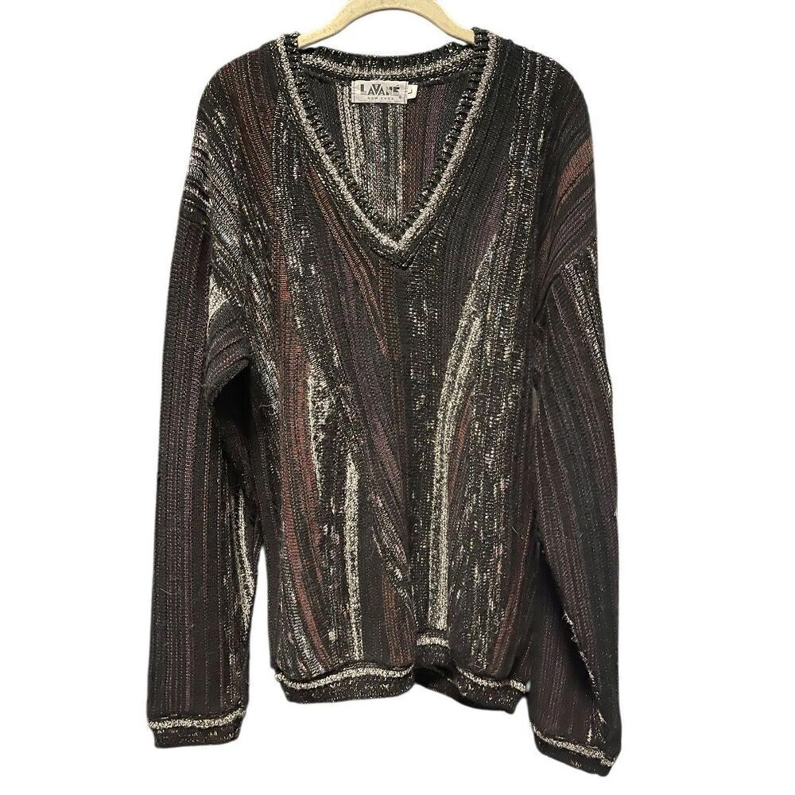 Lavane Coogie style sweater by Lavane of New York 1980s size large Size US L / EU 52-54 / 3 - 1 Thumbnail