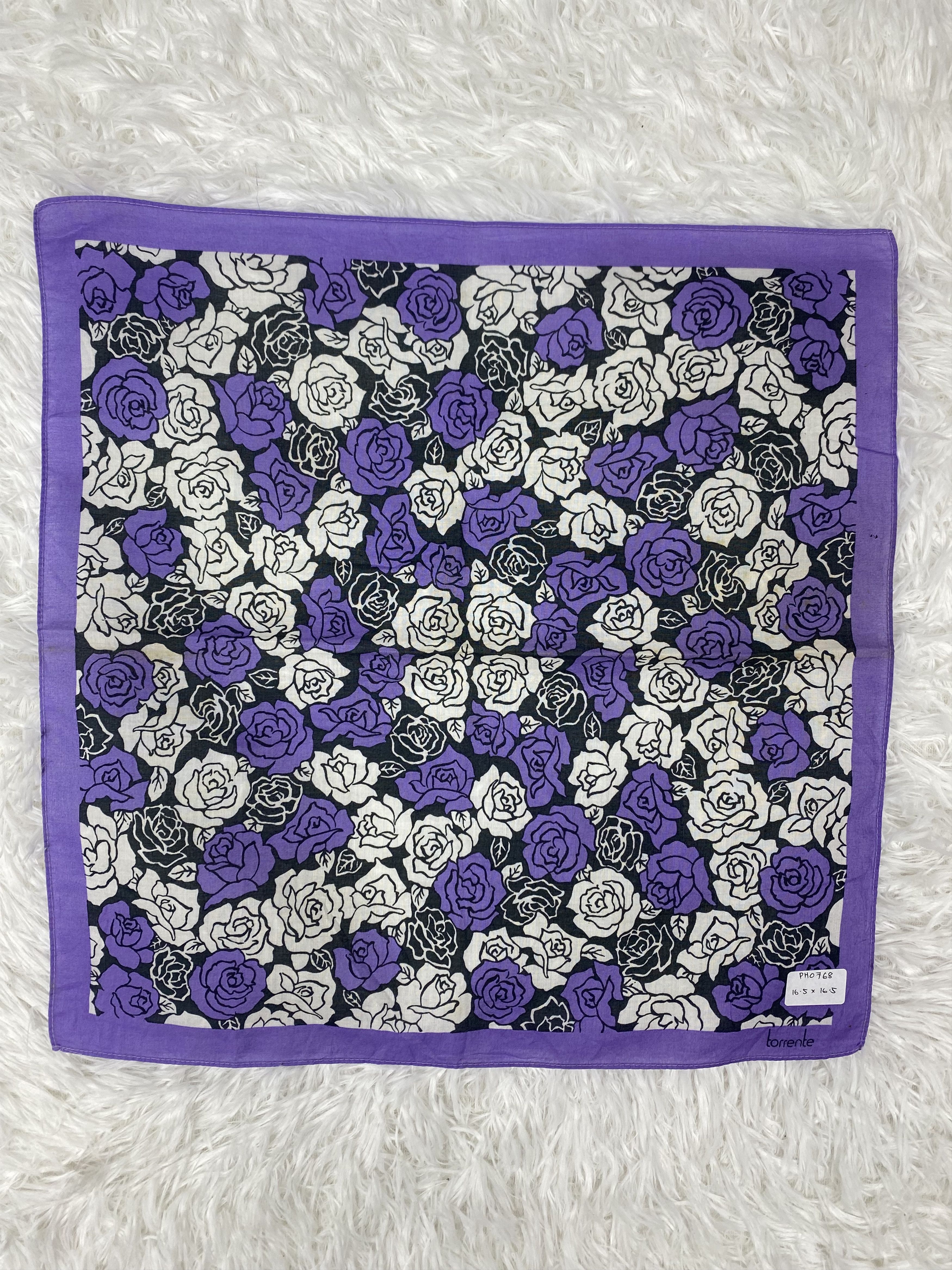 Vintage Vintage Torrente Handkerchief Neckerchief PH0768 Size ONE SIZE - 3 Thumbnail