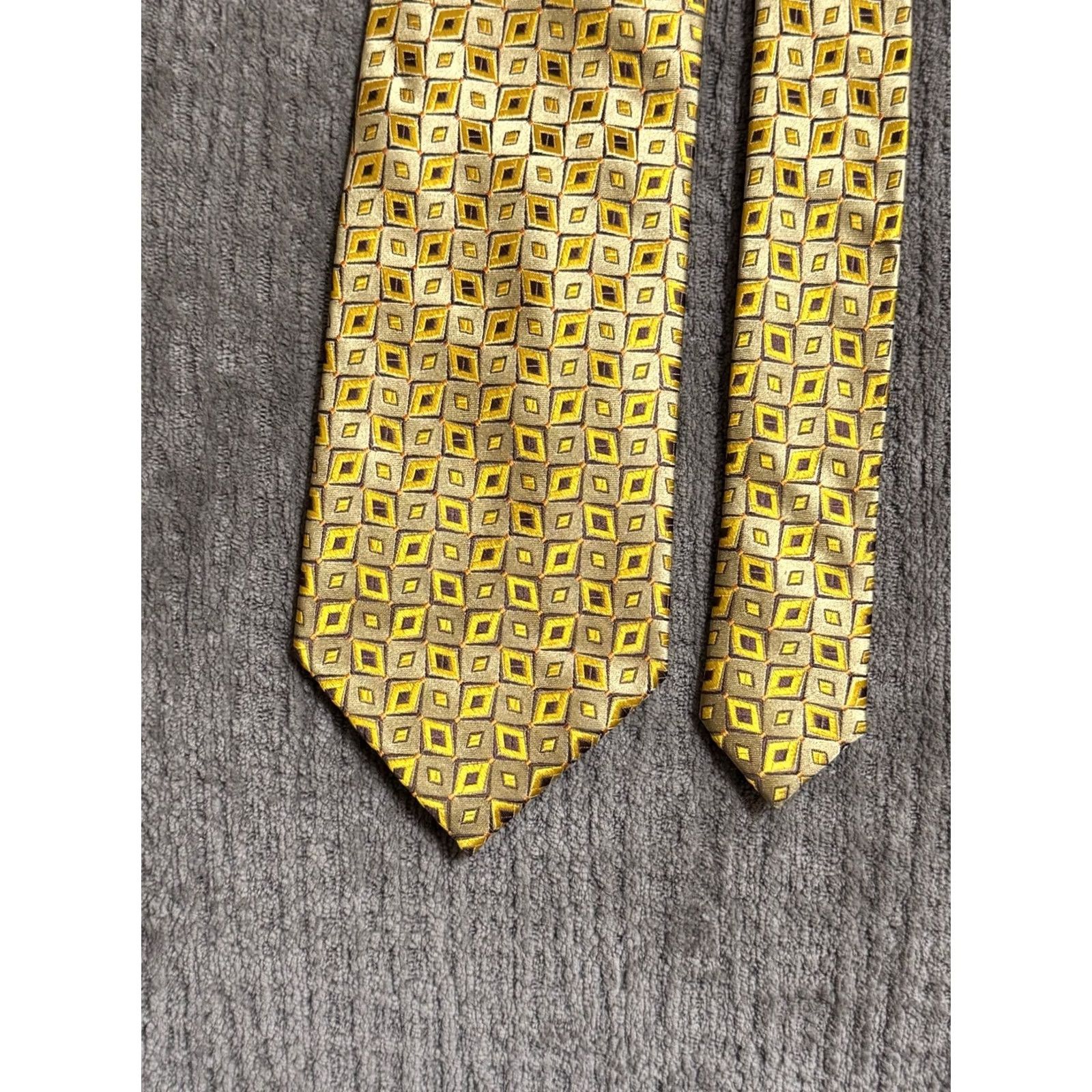 Vintage MINT Jhane Barnes Original Pattern Mens Silk Necktie Tie Size ONE SIZE - 4 Thumbnail