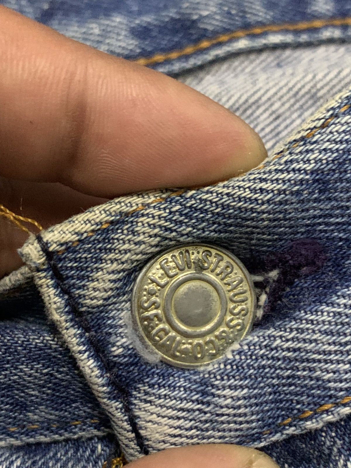 Levi's Vintage Clothing Levi’s 501 USA Vintage Denim Jeans — Altered & Distressed Size US 27 - 10 Thumbnail