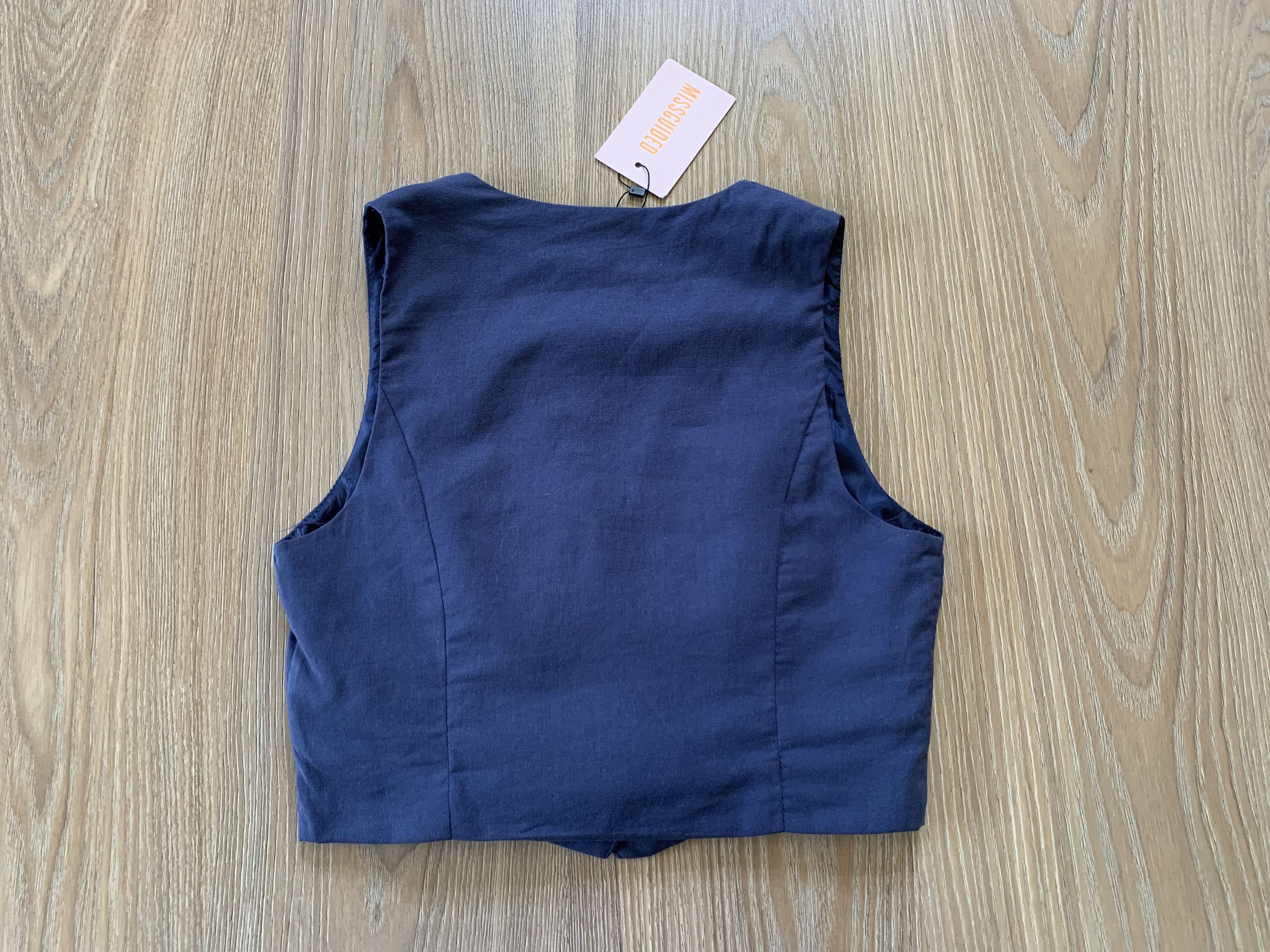 Designer Missguided Women's Blue Vest Size US XXS / EU 40 - 3 Thumbnail