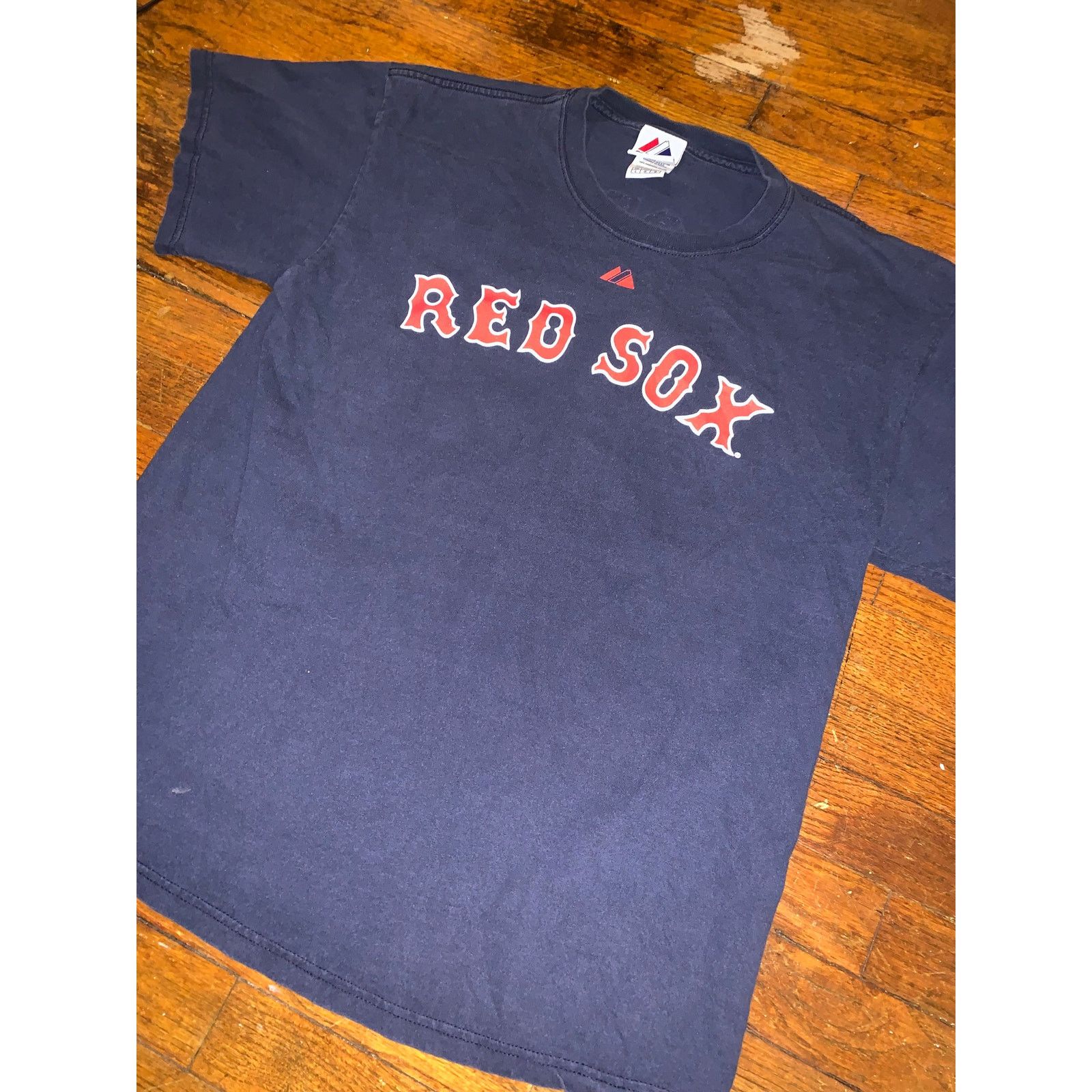 MLB Boston Red Sox Ellsbury T Shirt Majestic L Navy 2008 USA MLB Size US L / EU 52-54 / 3 - 2 Thumbnail