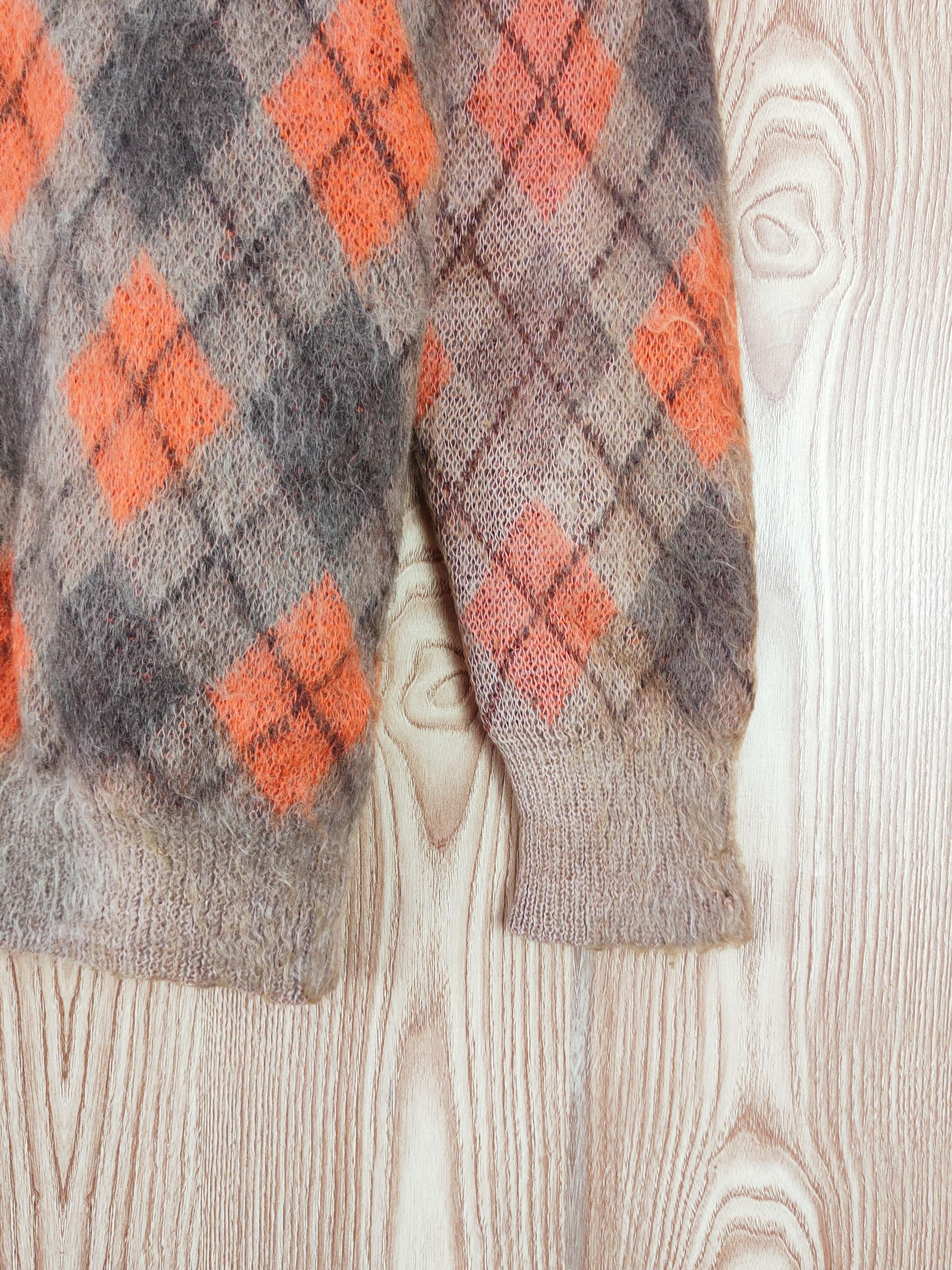 Japanese Brand World Wide Love! Brown Knitwear Cardigan #W819 Size M / US 6-8 / IT 42-44 - 6 Thumbnail