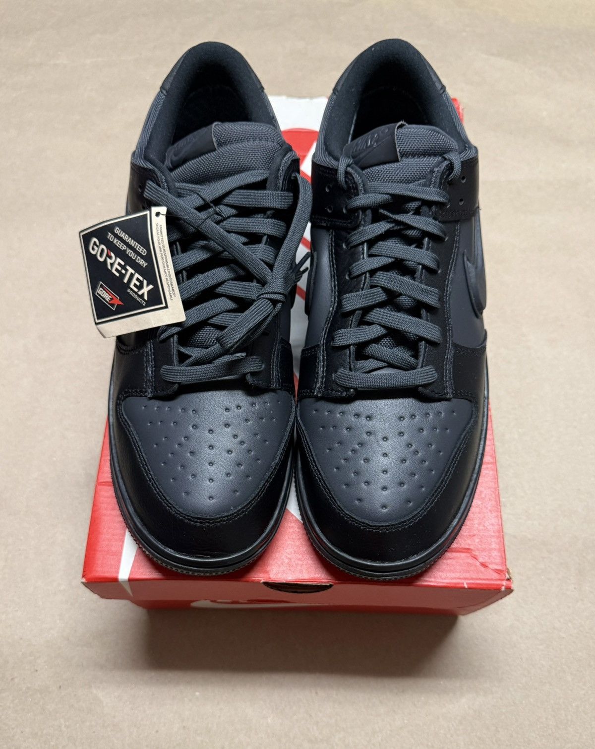 Nike Nike Dunk Low GTX Gore Tex Triple Black Men's size 12.5 NEW! Size US 12.5 / EU 45-46 - 3 Thumbnail