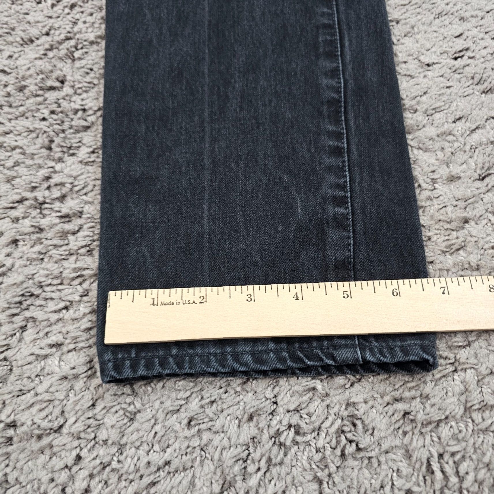 Vintage AG Adriano Goldschmied Women's Jeans 28 Black Tapered High Waisted Denim 26x27 Regular Size 28" / US 6 / IT 42 - 7 Thumbnail
