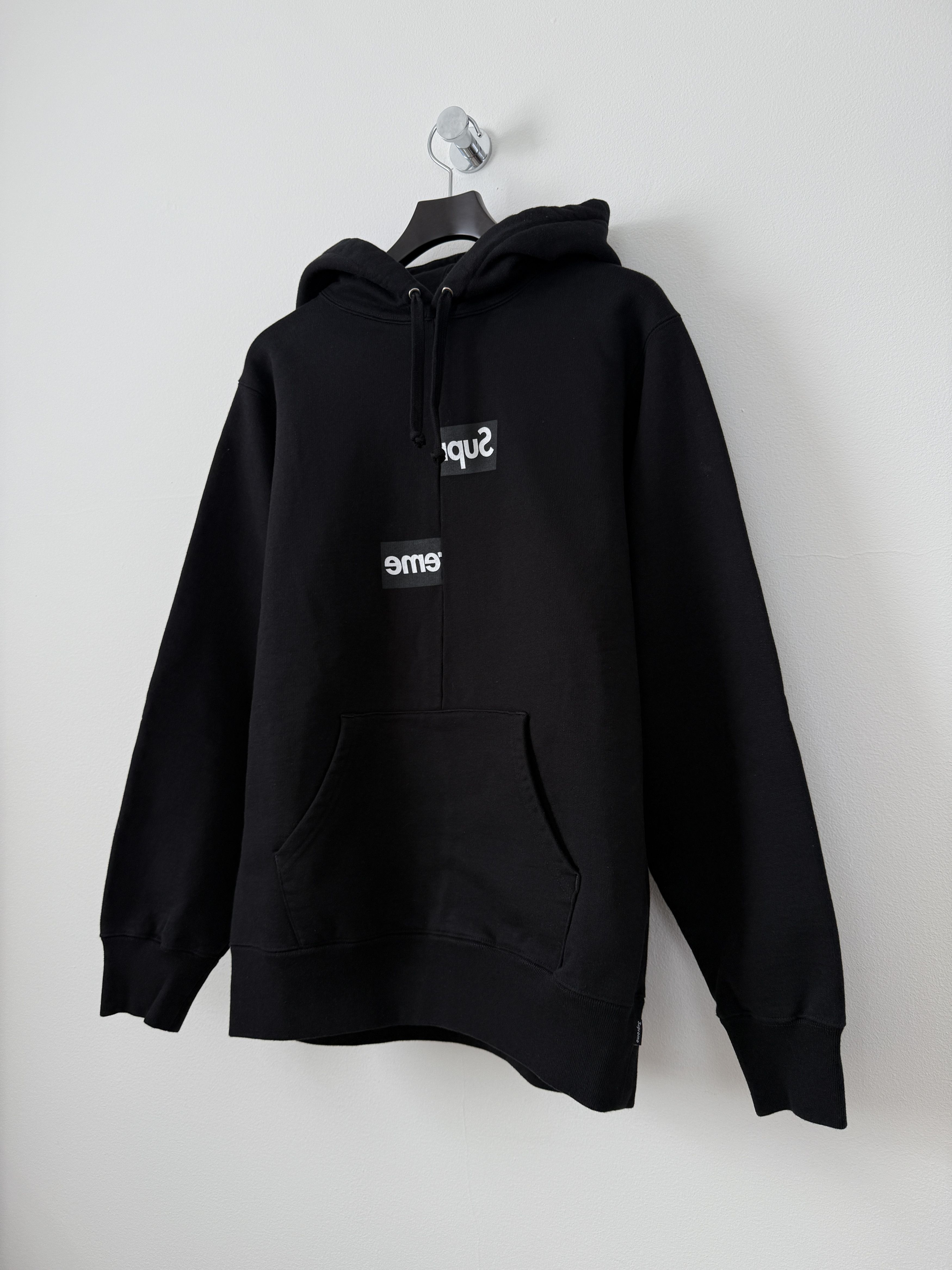 Comme des Garcons SHIRT × Supreme Split Box Logo Bogo Hoodie Size US M / EU 48-50 / 2 - 3 Thumbnail
