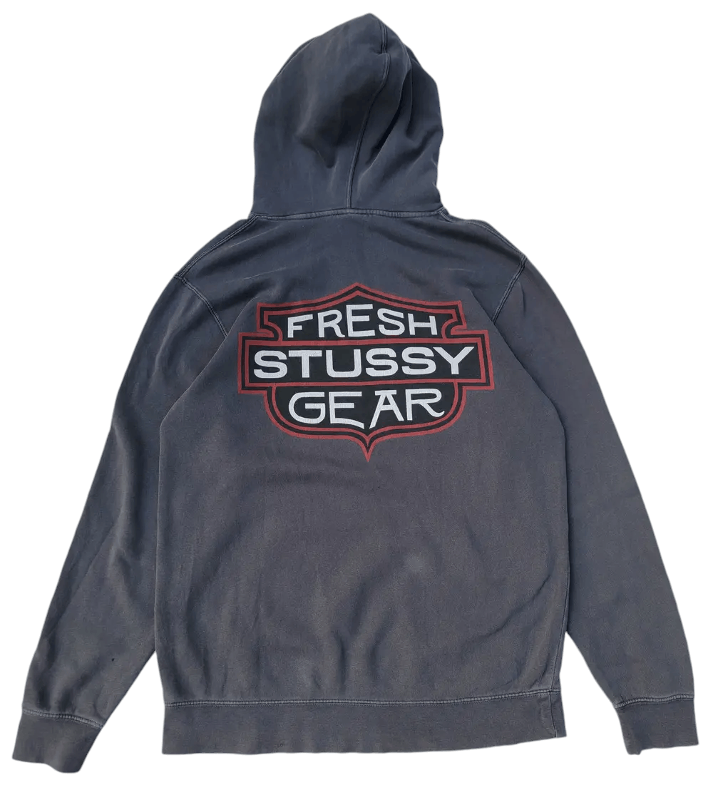 Stussy × Vintage Vintage Stussy Gear Hoodie Pullover Size US M / EU 48-50 / 2 - 1 Thumbnail