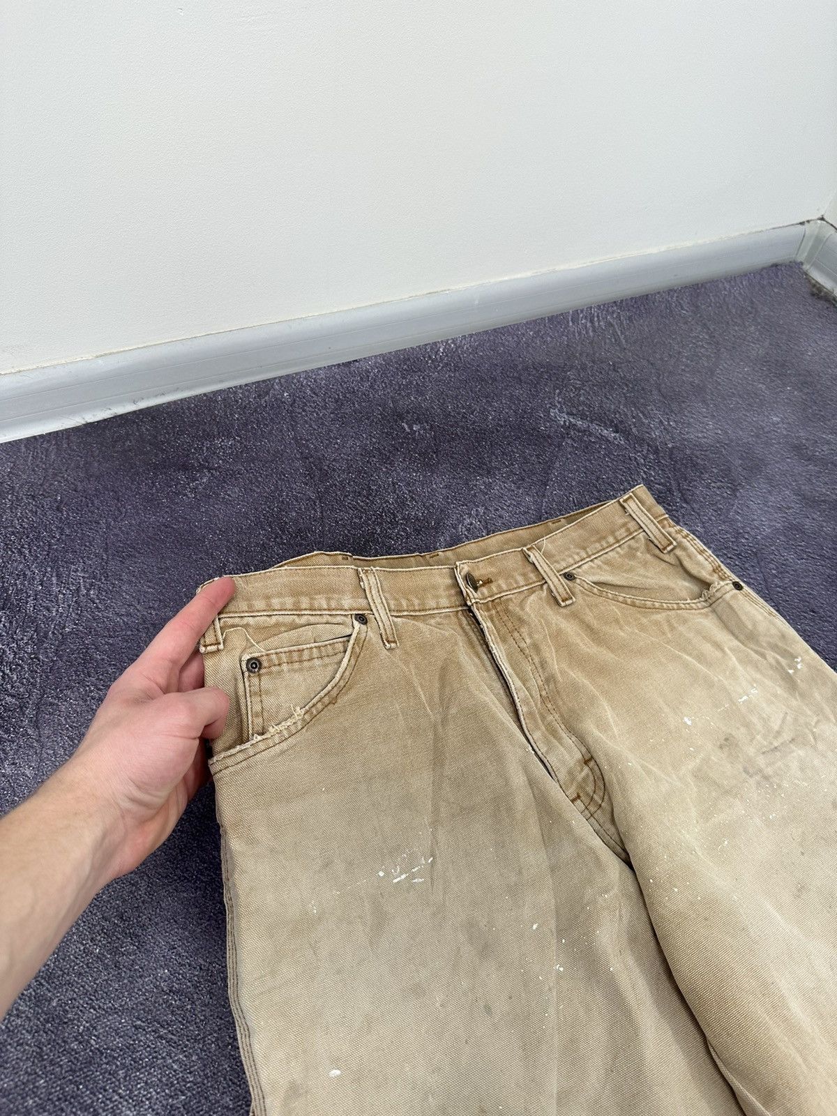 Dickies Vintage Dickies Faded Carpenter Baggy USA Opium Work Pants Size US 36 / EU 52 - 15 Thumbnail
