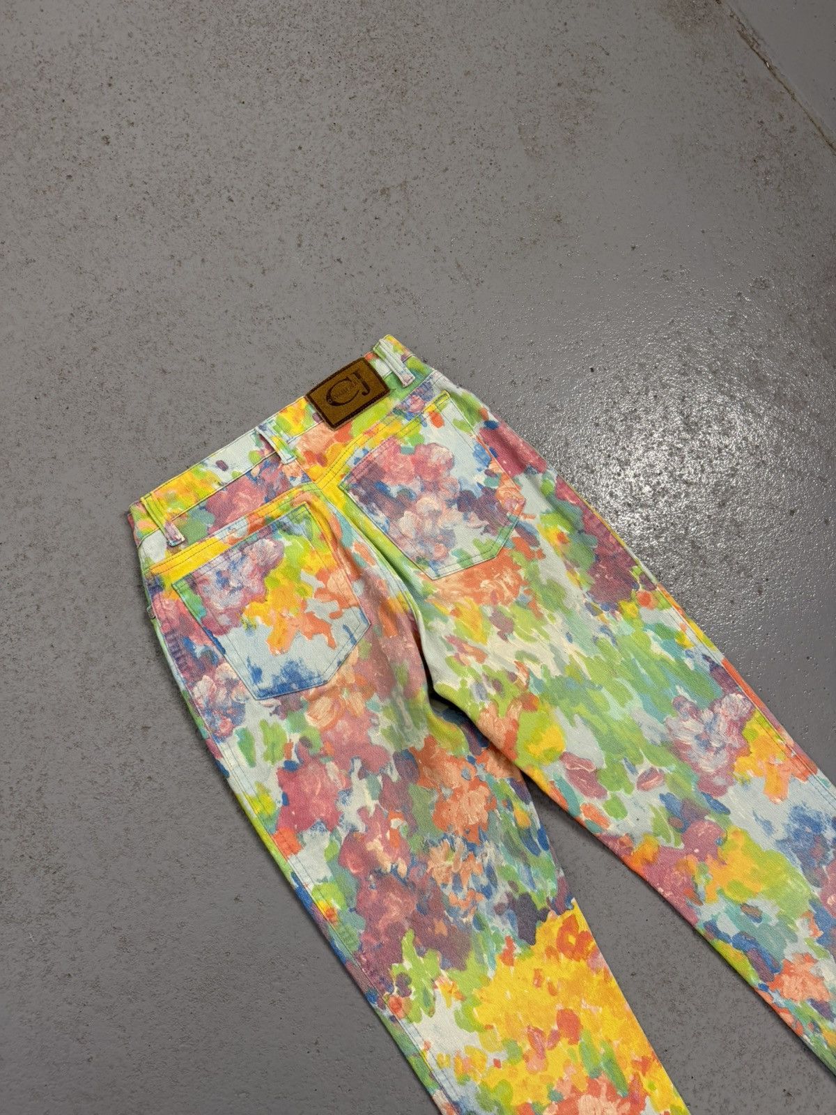 Just Cavalli Vintage Cavalli Jeans Rainbow Overprinted Jeans Size 27" / US 4 / IT 40 - 14 Thumbnail