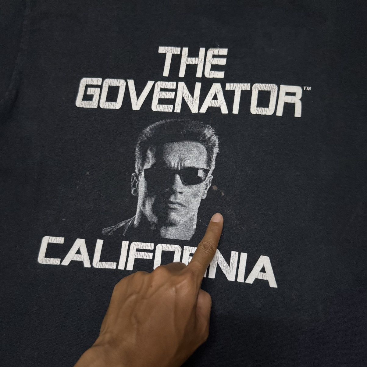 Japanese Brand Vintage The Govenator California Big Logo T Shirt Size US S / EU 44-46 / 1 - 4 Thumbnail