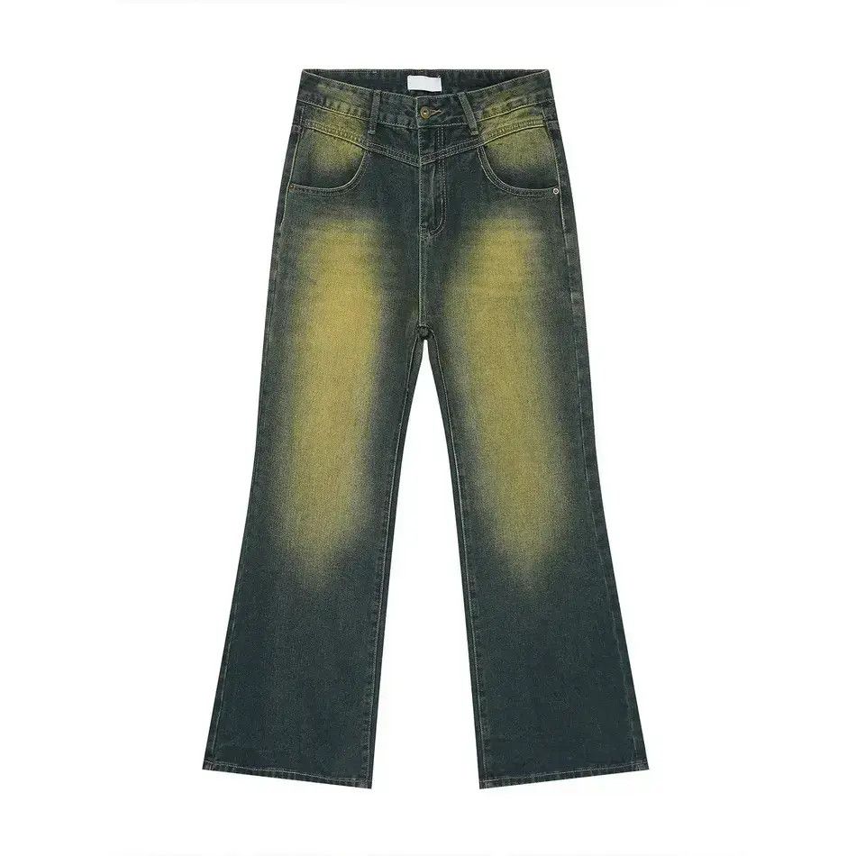 Japanese Brand Retro loose casual micro flared jeans Size US 30 / EU 46 - 5 Thumbnail