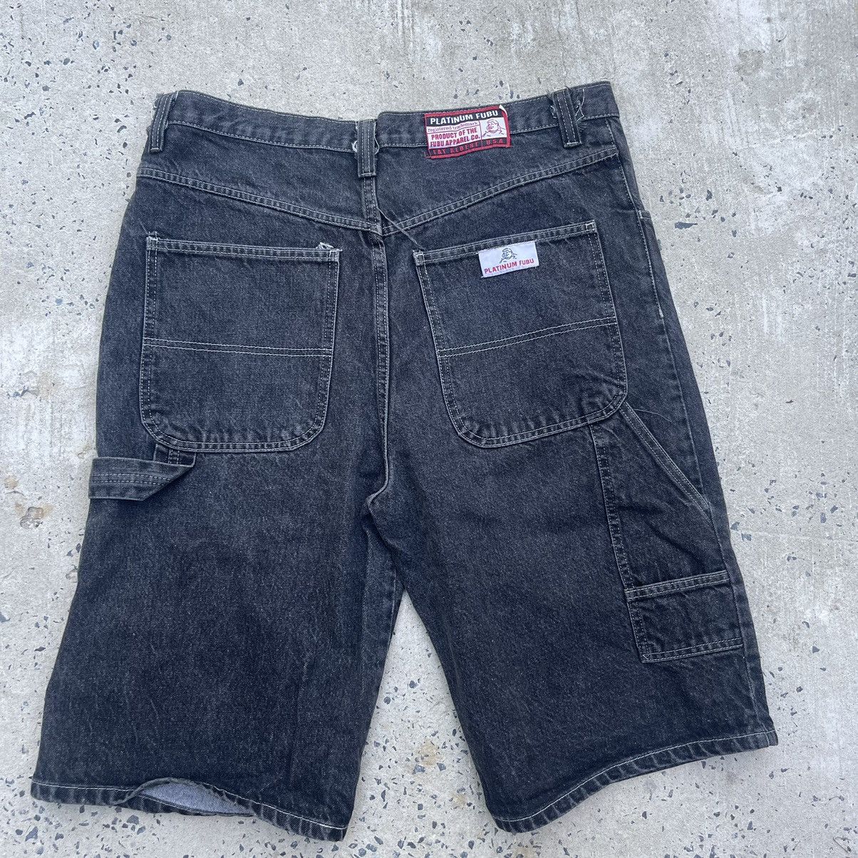 Fubu Vintage Y2K Baggy PLATINUM FUBU FAT ALBERT CARPENTER Jorts Size US 40 / EU 56 - 4 Thumbnail