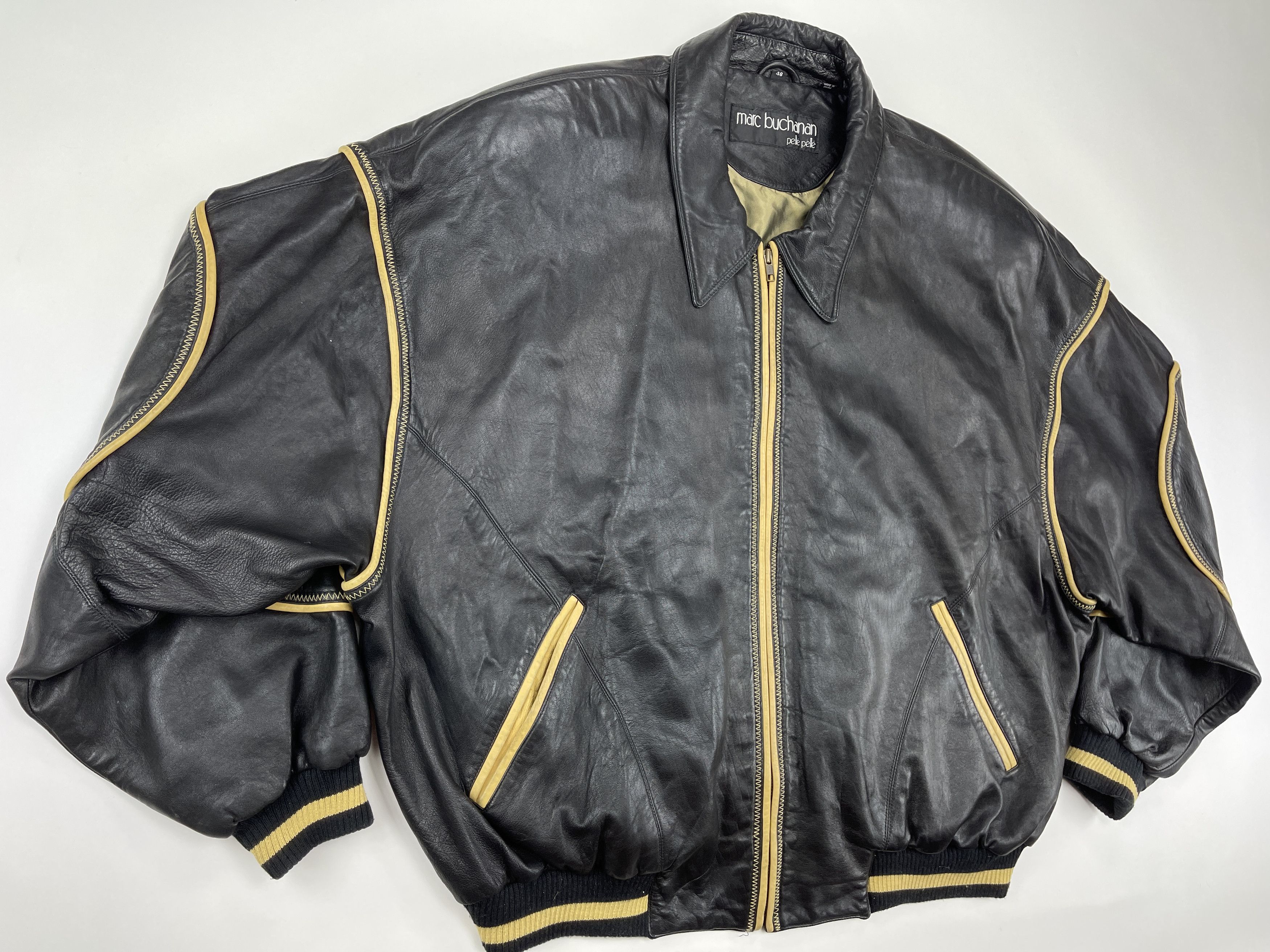 Pelle Pelle Pelle Pelle leather jacket Soda Club vintage Marc Buchanan L Size US L / EU 52-54 / 3 - 18 Thumbnail
