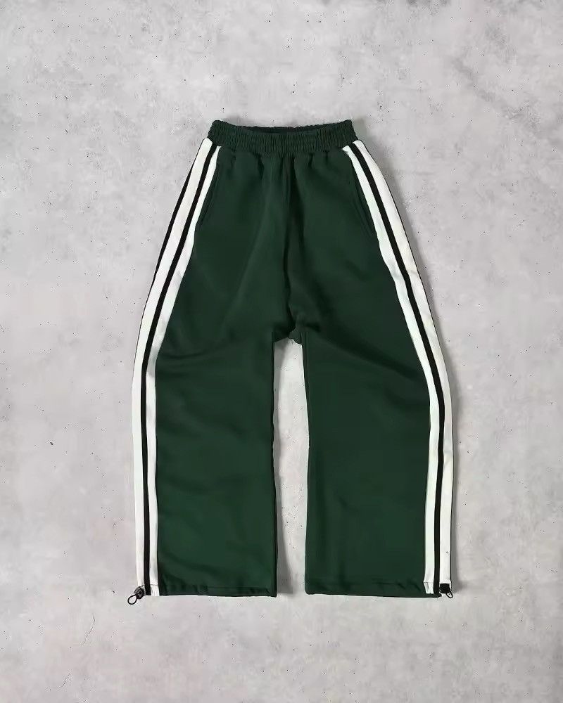 Japanese Brand Stripes Fashion High Waist Wide-leg Pants Size US 35 - 3 Thumbnail
