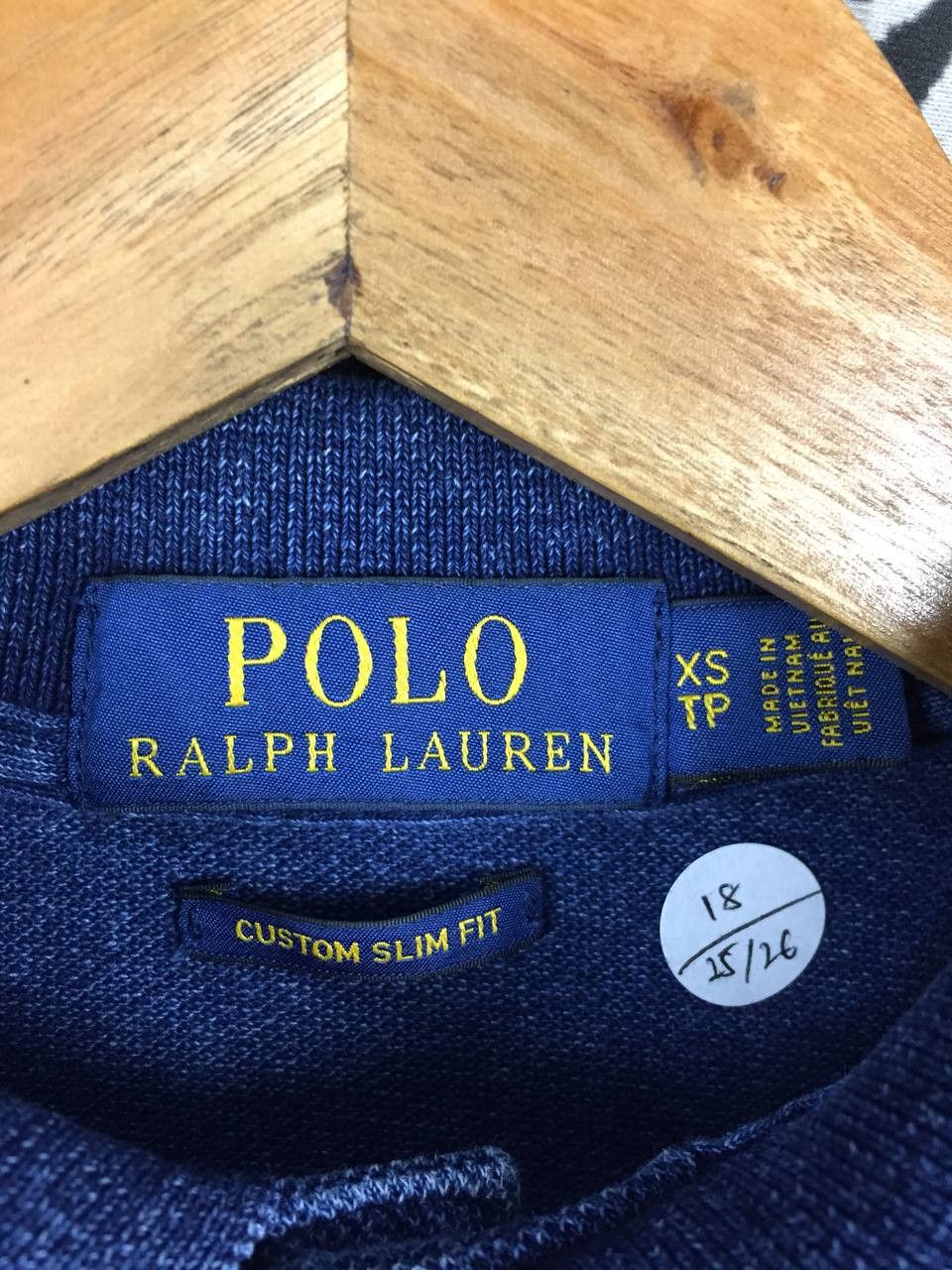 Polo Ralph Lauren Vtg Polo Ralph Lauren Indigo Blue Custom Slim Fit Polo Shirt Size US XS / EU 42 / 0 - 7 Thumbnail