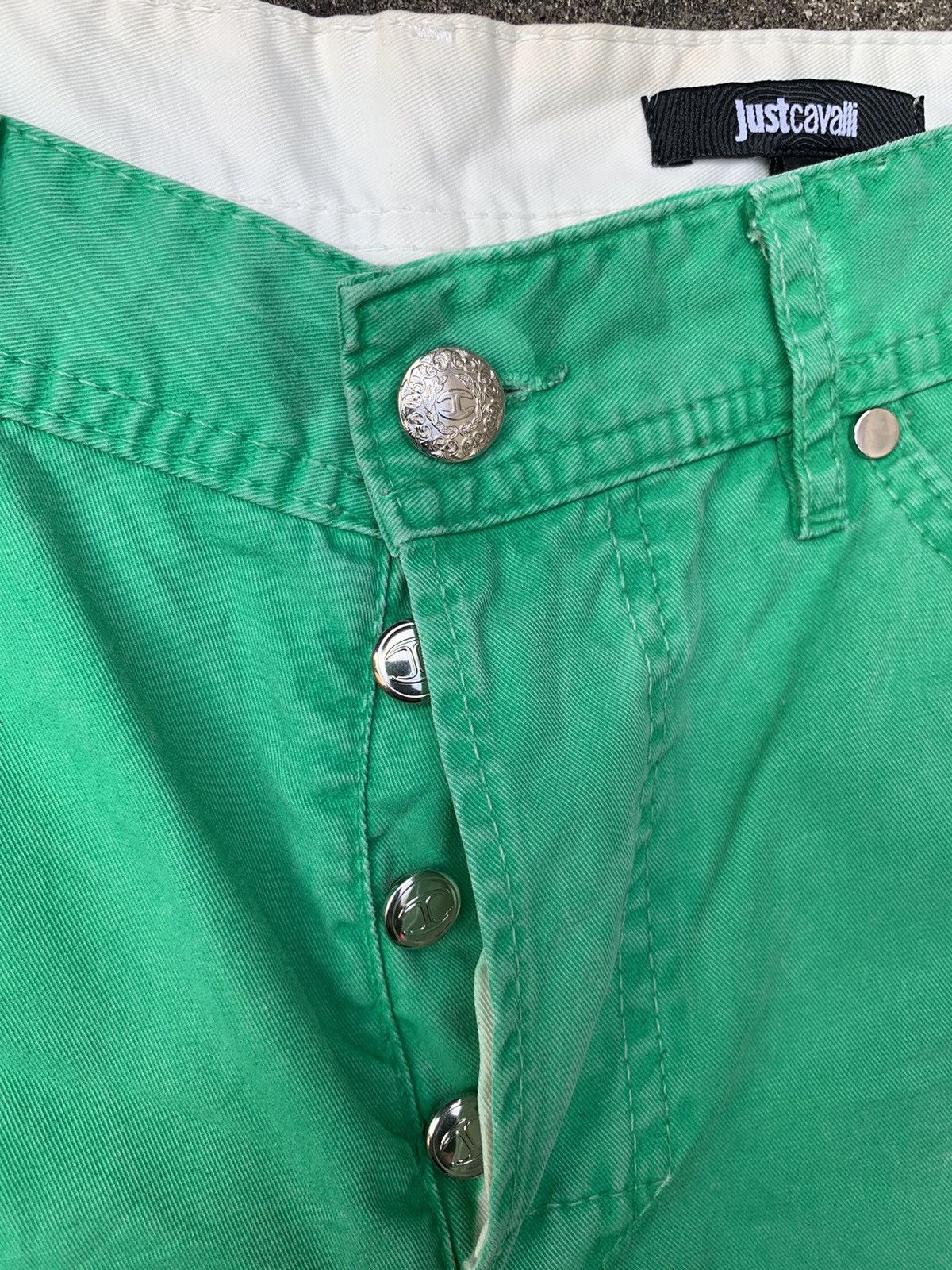 Just Cavalli Just Cavalli Green Shorts Size US 31 - 5 Thumbnail