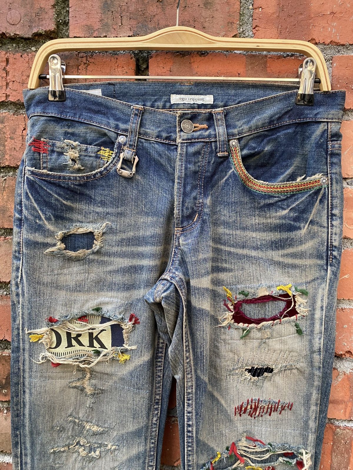 Ego Tripping × If Six Was Nine × Japanese Brand W31x32 ego tripping distressed denime japanese brand Size 31" - 5 Thumbnail