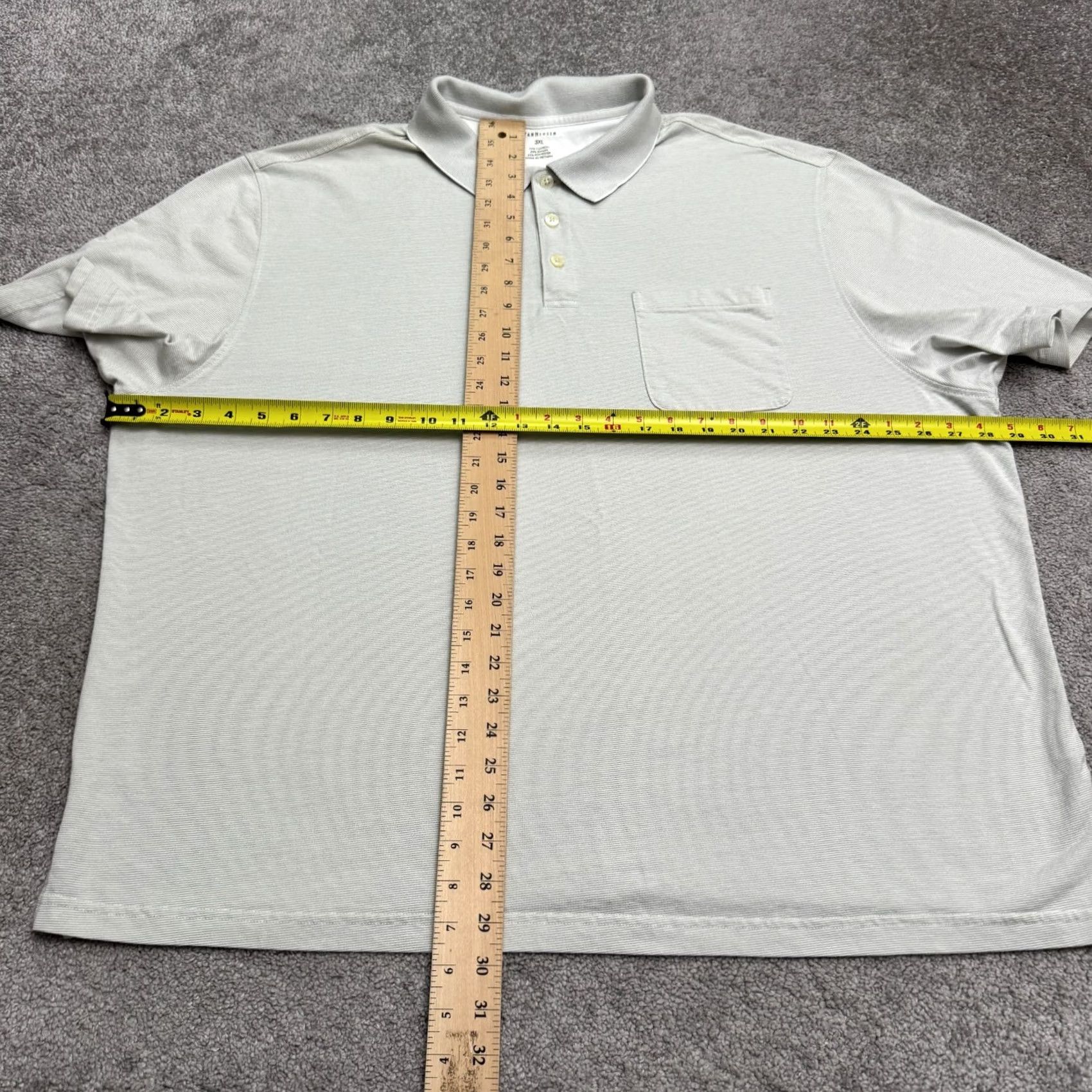 Van Heusen VINTAGE Van Heusen Striped Polo Shirt Mens 3XL Gray Short Sleeve Cotton Blend Big & Tall Polo Mens Nike Shirt Size US XXL / EU 58 / 5 - 6 Thumbnail