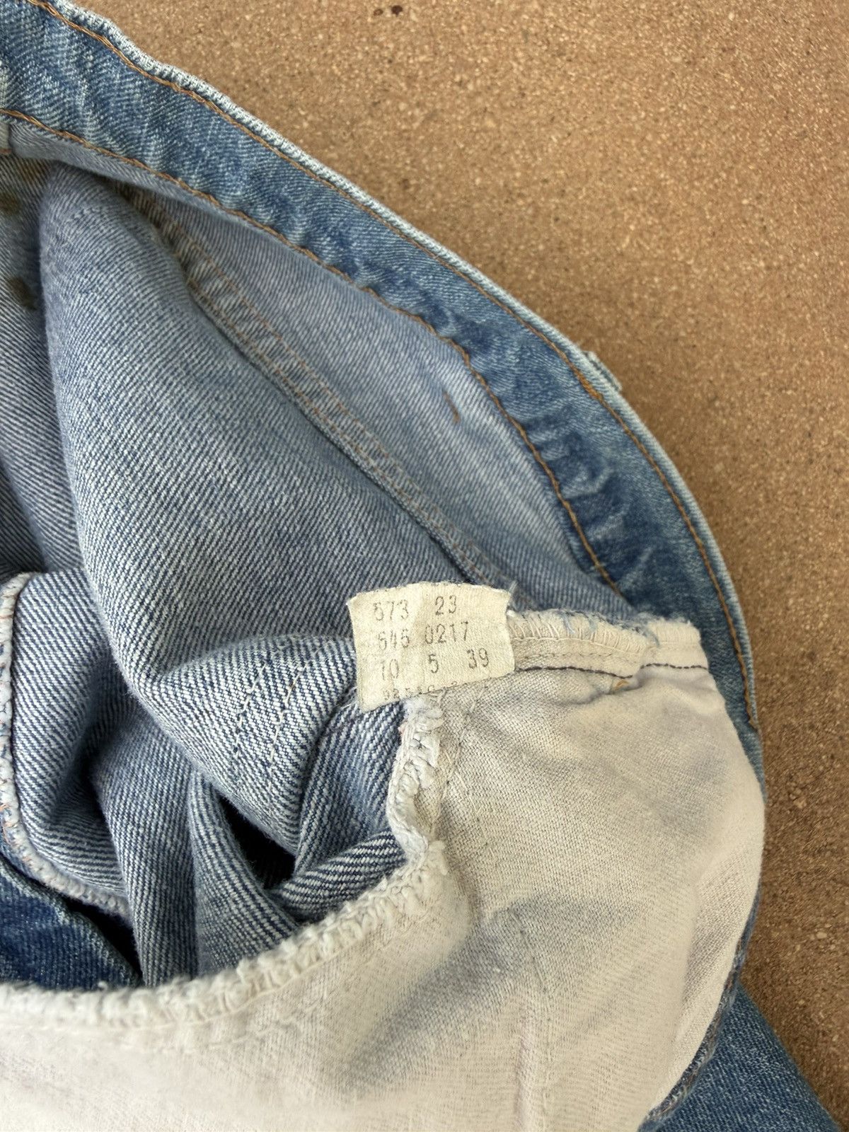 Levi's Vtg 70’s Levi’s 646 Orange Tab Bellbottom Flare Jeans 37x30 Size US 37 - 6 Thumbnail