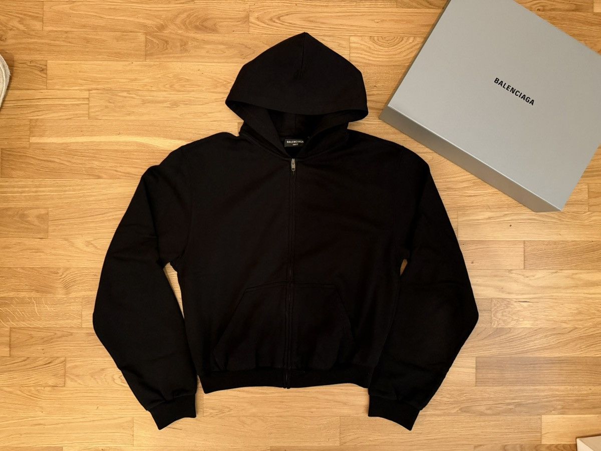 Balenciaga Balenciaga Tab Worn Out Zip Hoodie Size US L / EU 52-54 / 3 - 1 Thumbnail